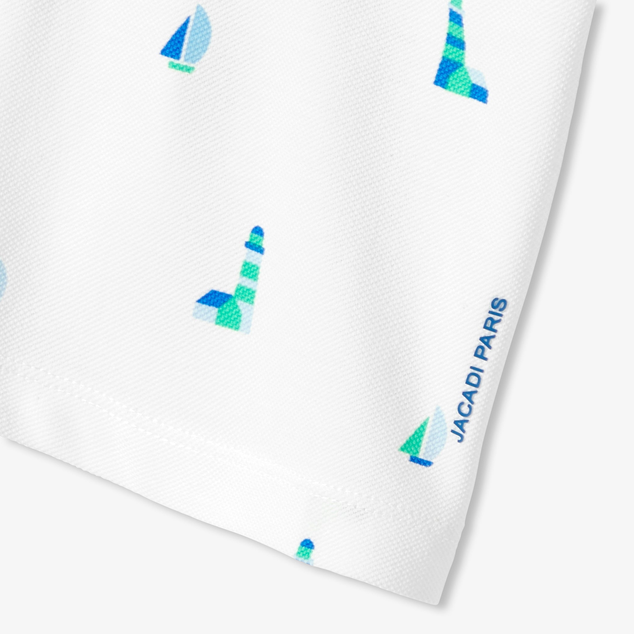Baby boy polo shirt in printed cotton piquÃ©