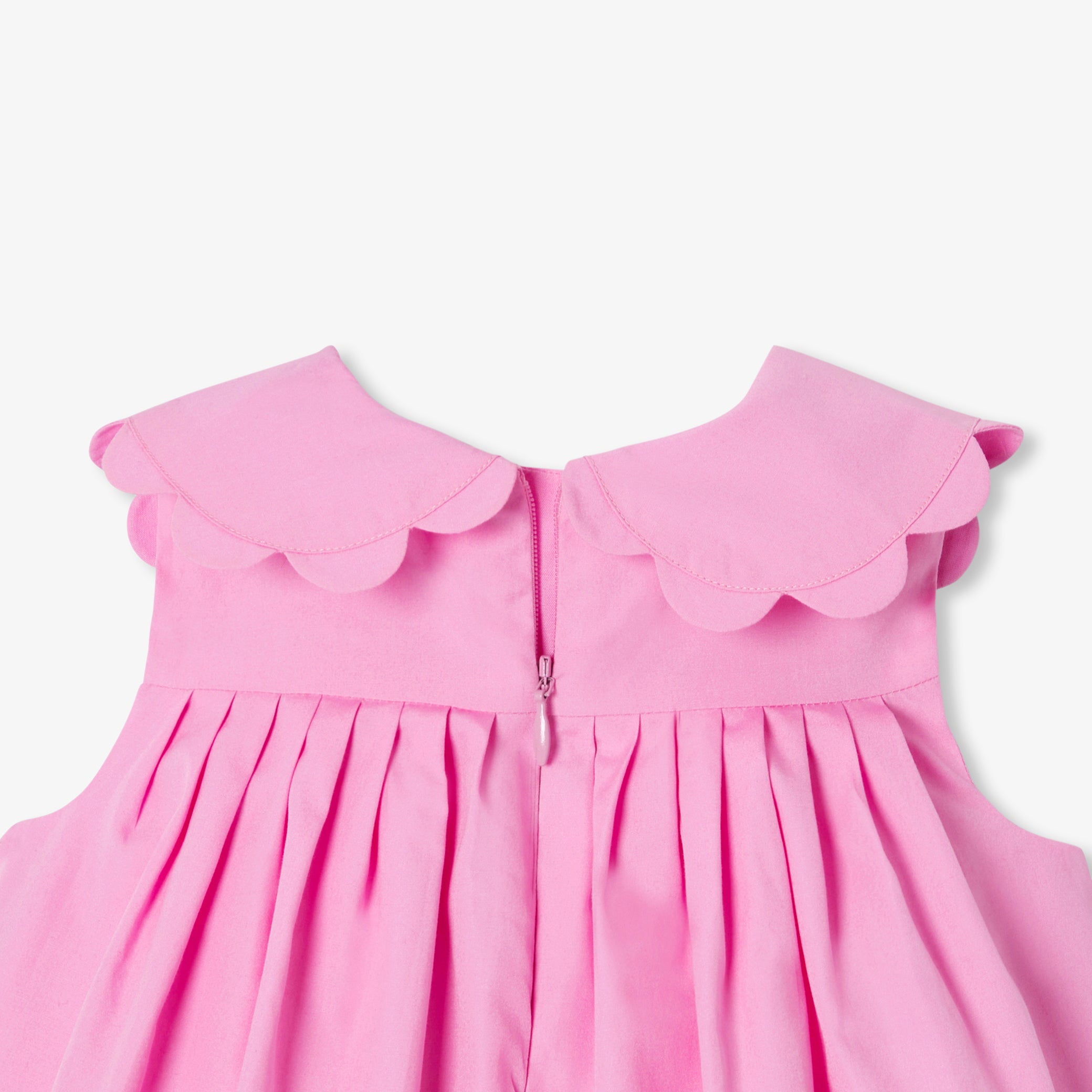 Baby girl's formal dress in cotton poplin