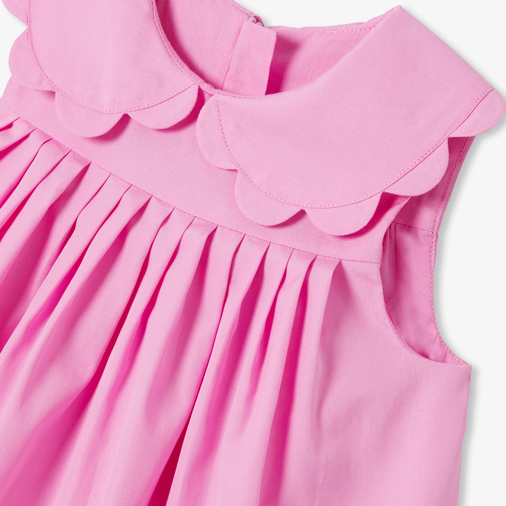 Baby girl's formal dress in cotton poplin