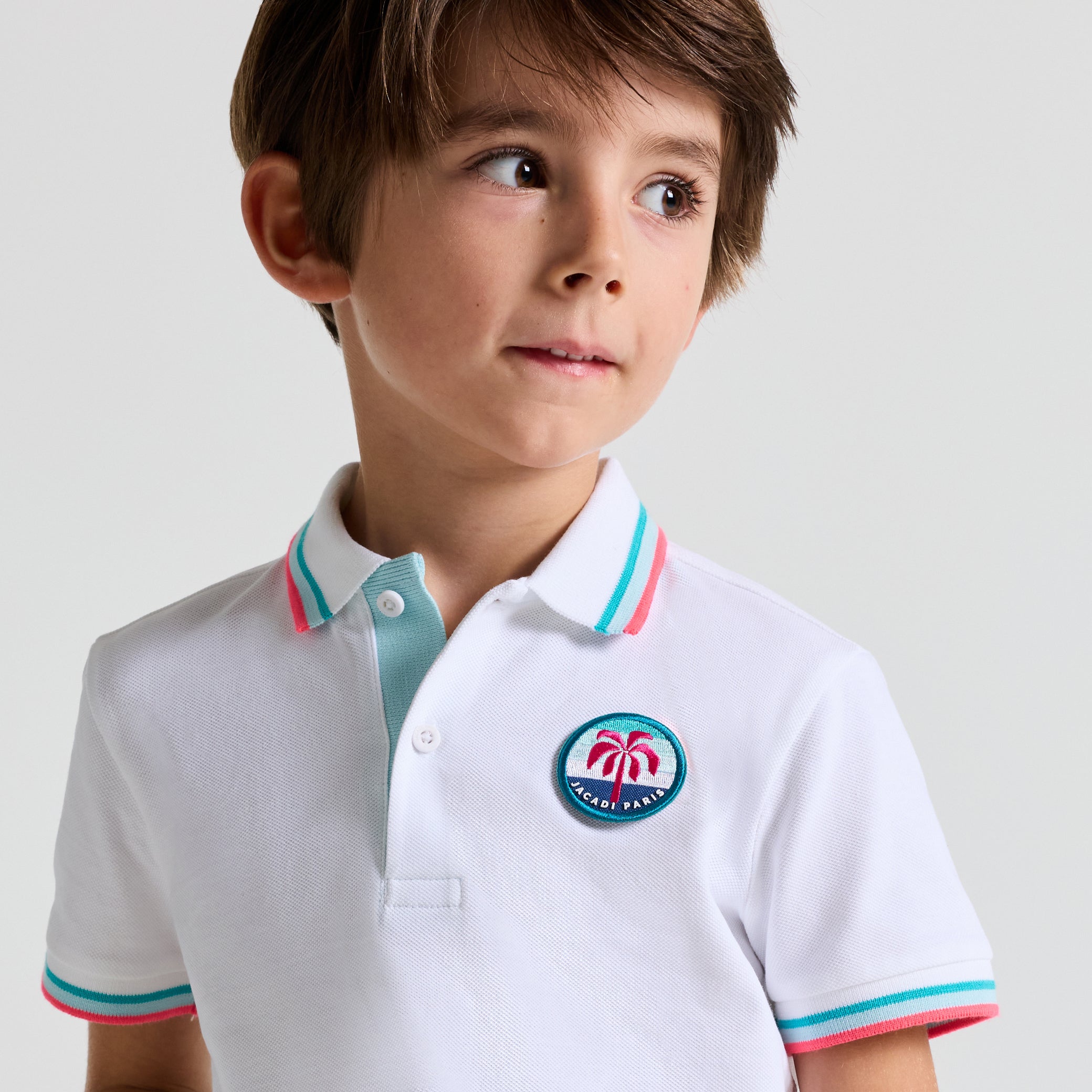 Mini piquÃ© cotton polo shirt for boys
