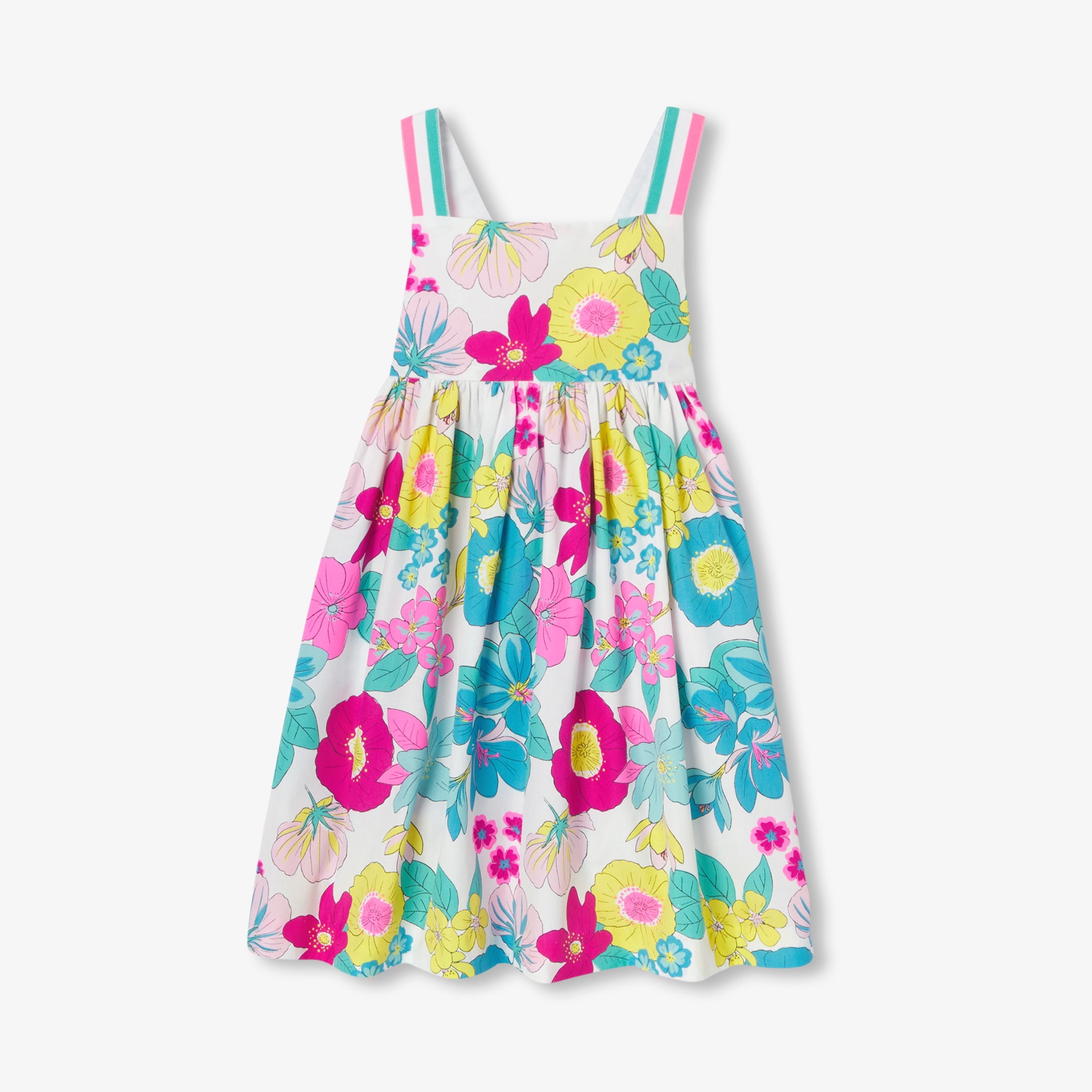 Girls' sleeveless poplin dress