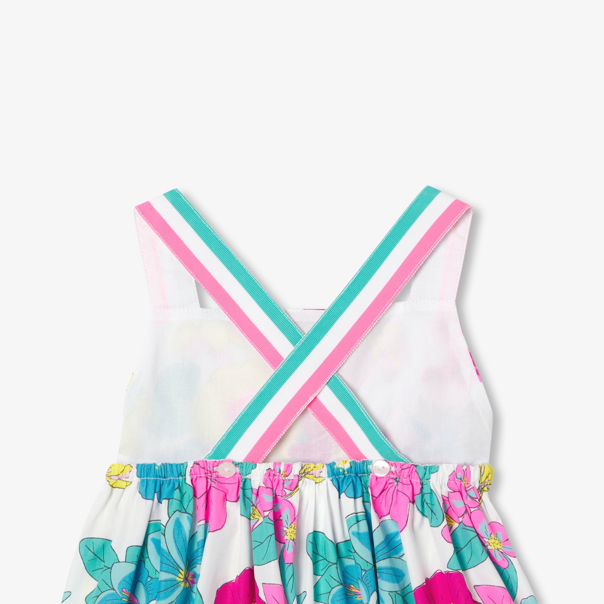 Girls' sleeveless poplin dress