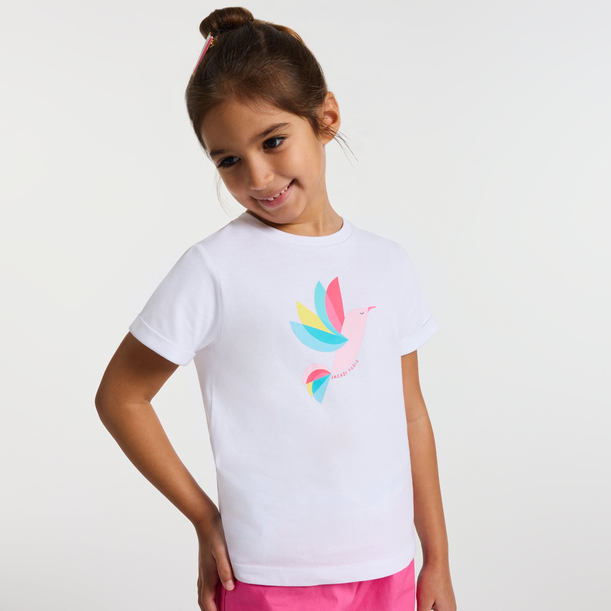 Girls' cotton T-shirt