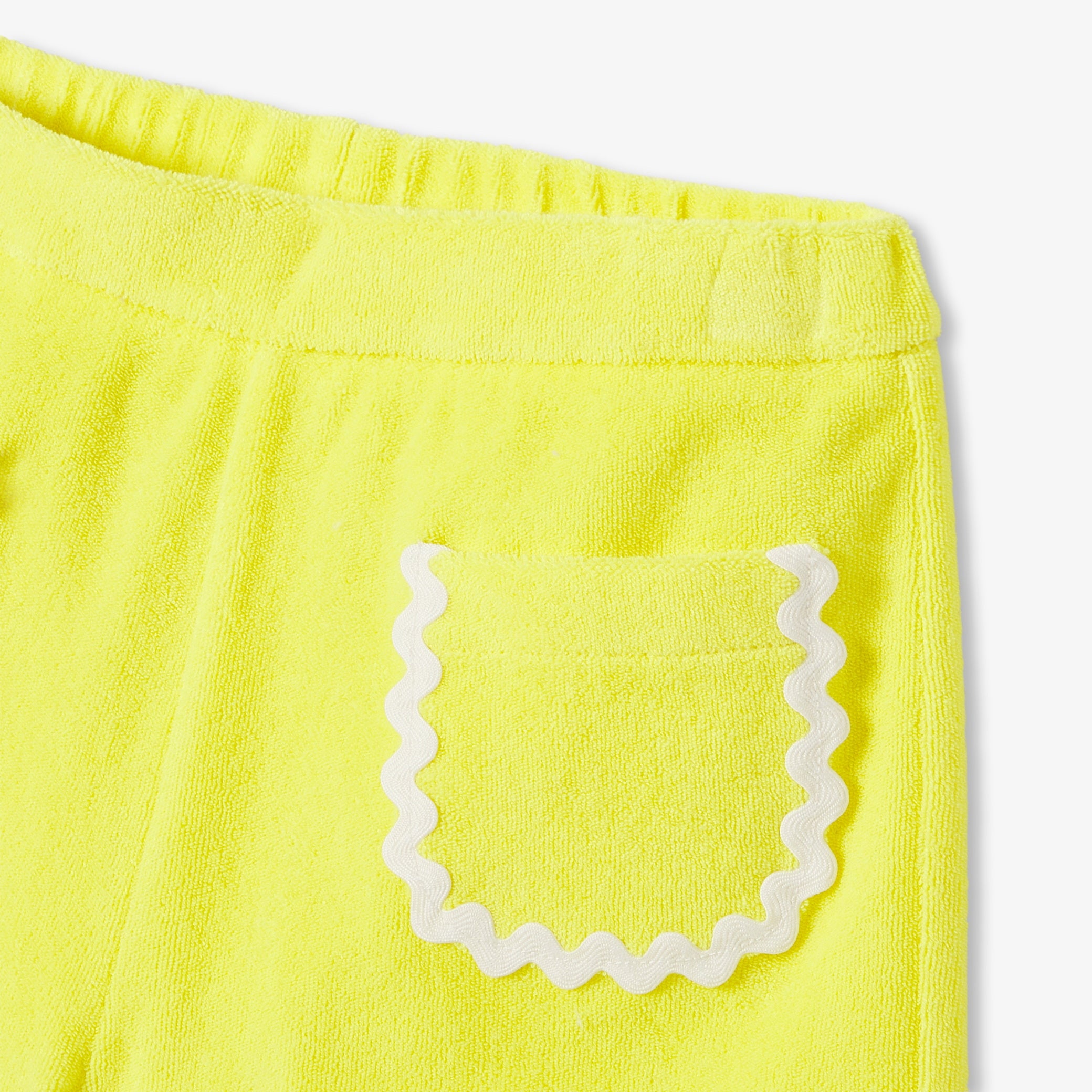 Girls' terry cloth shorts