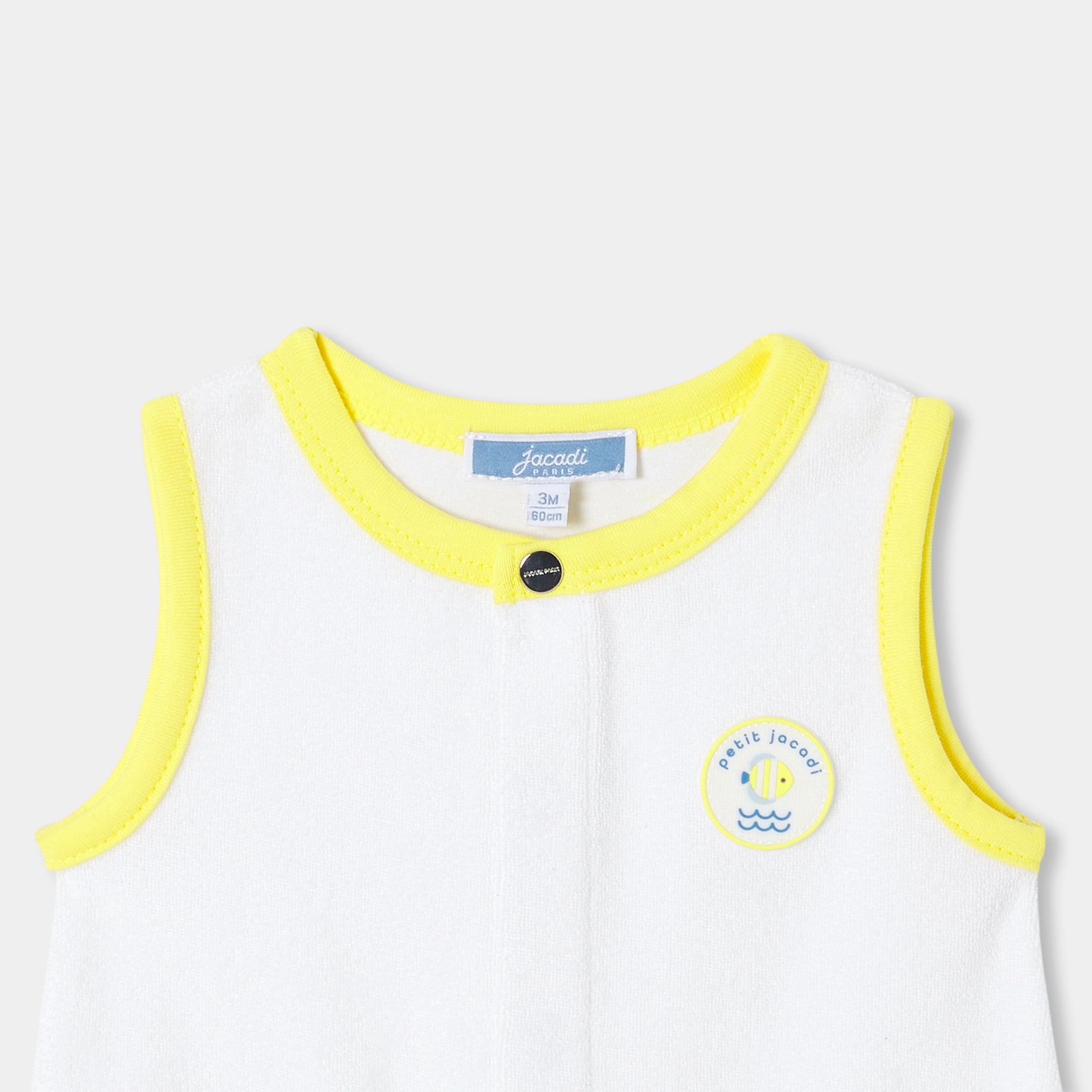 Baby boy French terry romper
