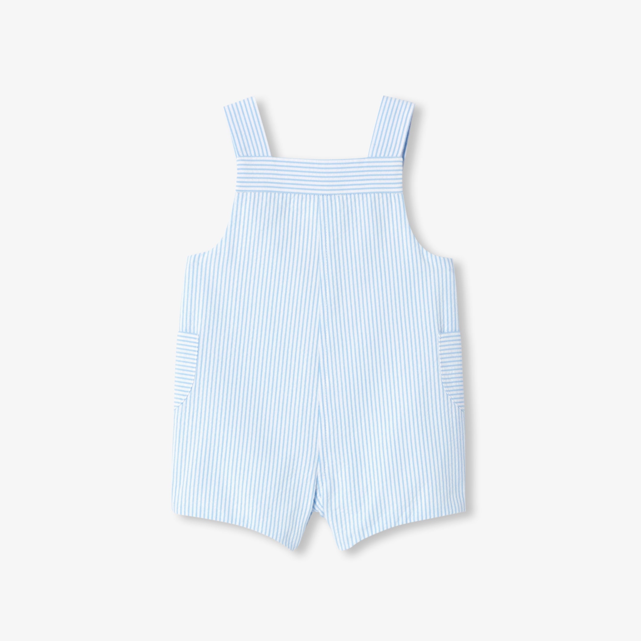 Baby seersucker dungarees