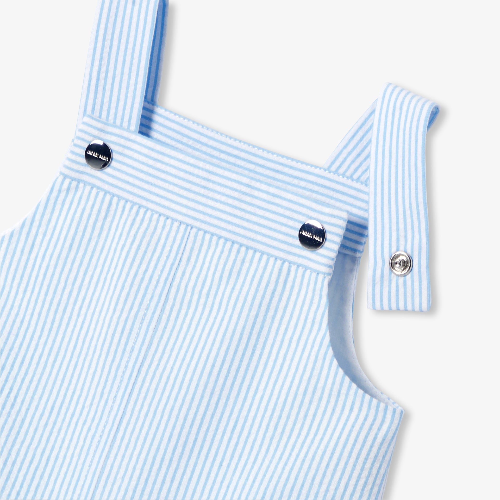 Baby seersucker dungarees