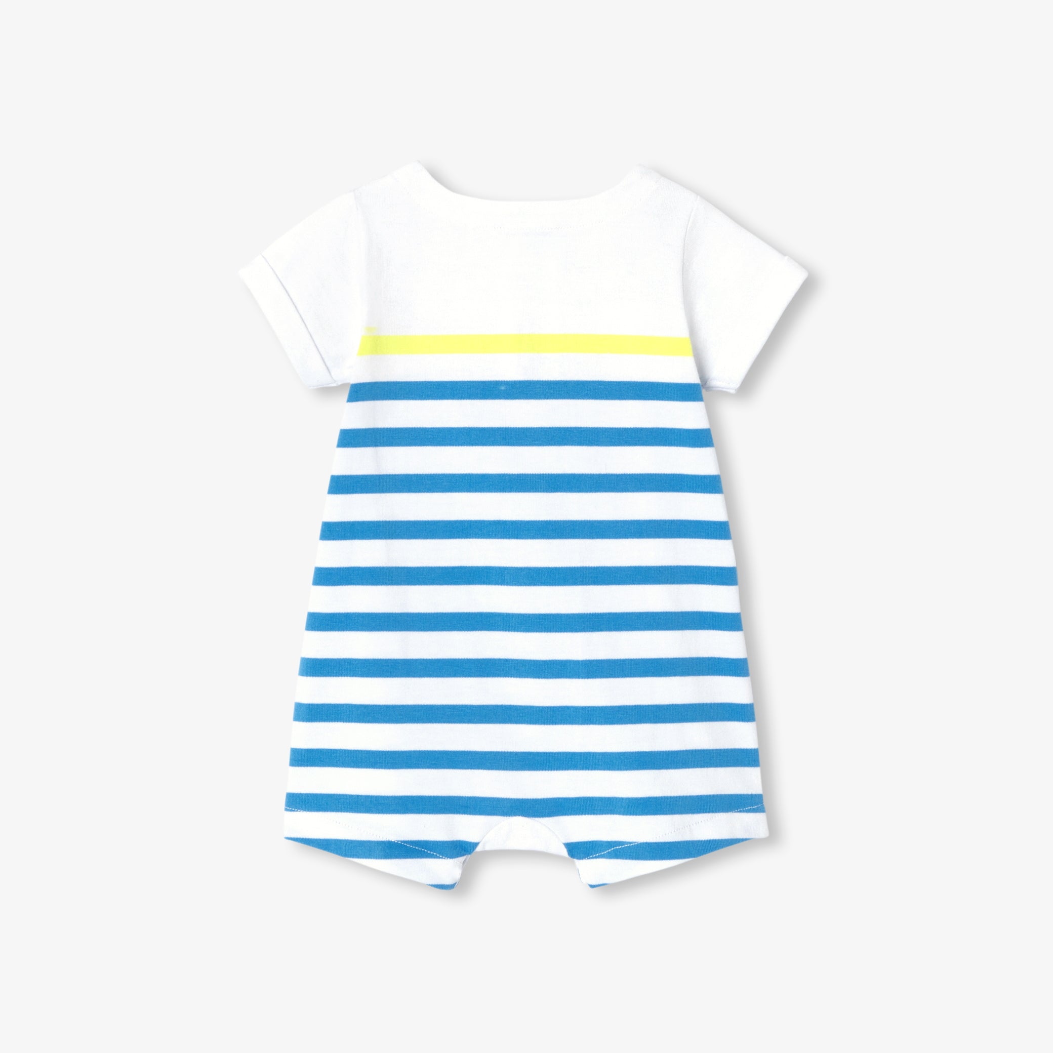 Baby boy short jumpsuit in jersey