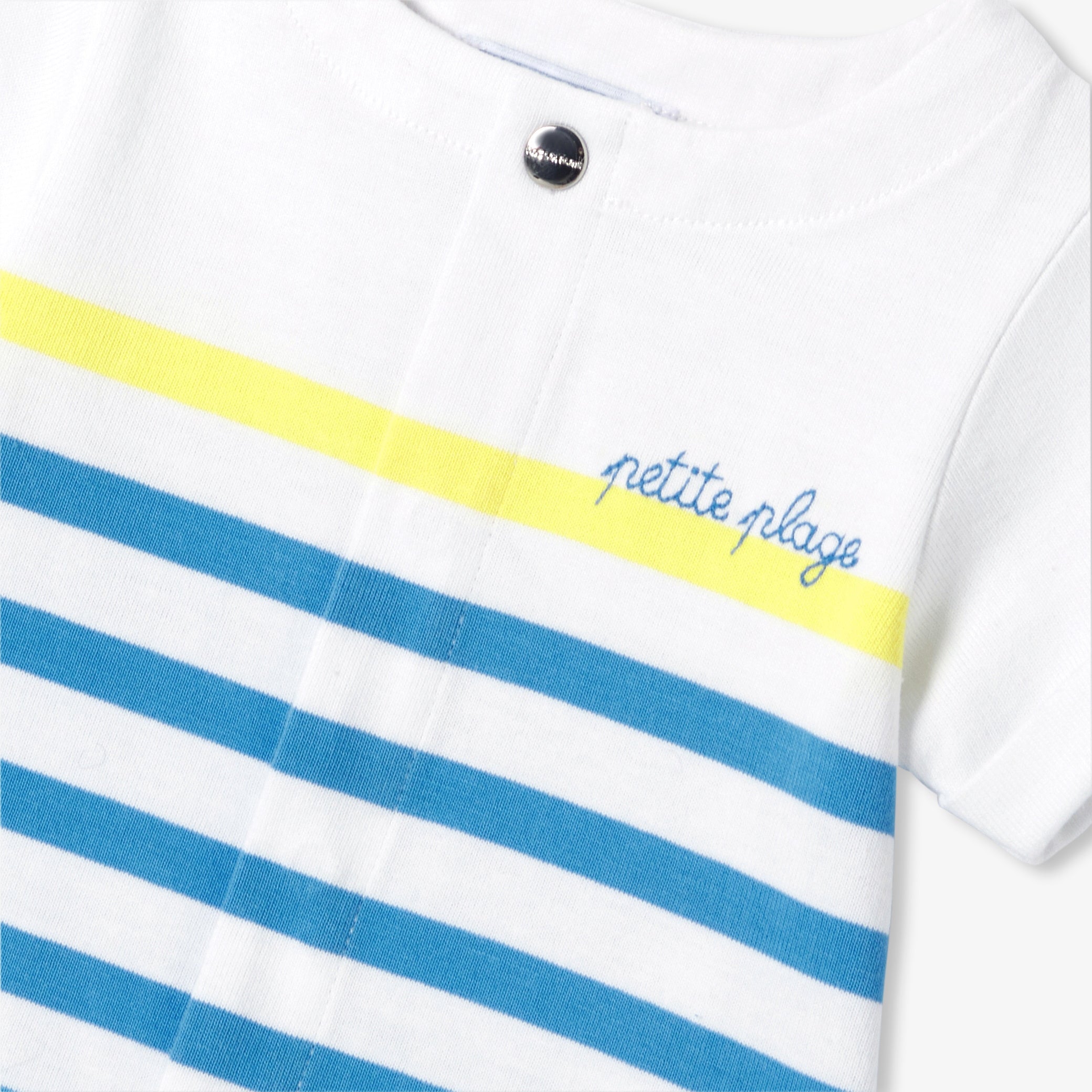 Baby boy short jumpsuit in jersey