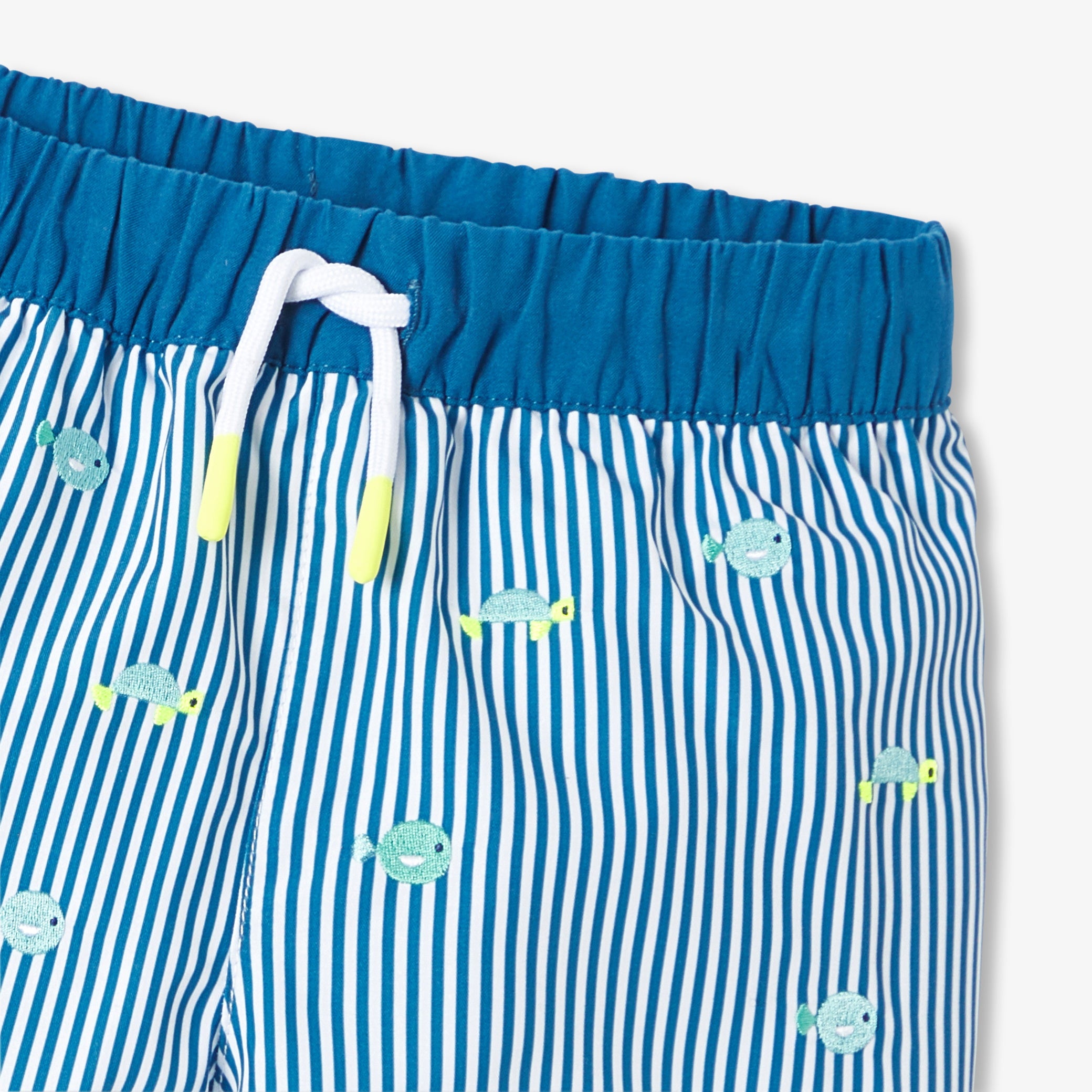 Embroidered baby swim shorts