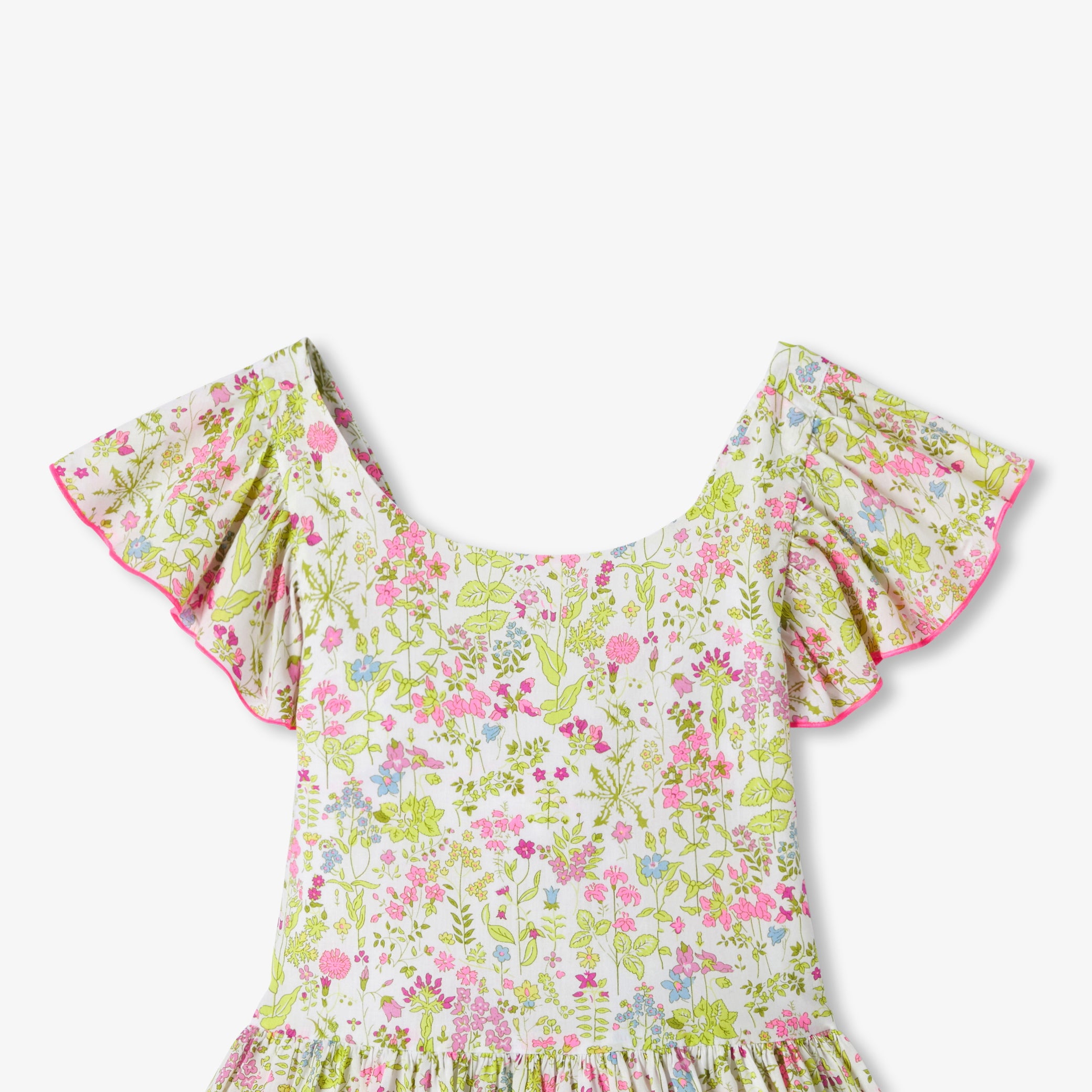 Girls' halter neck dress in Liberty fabric