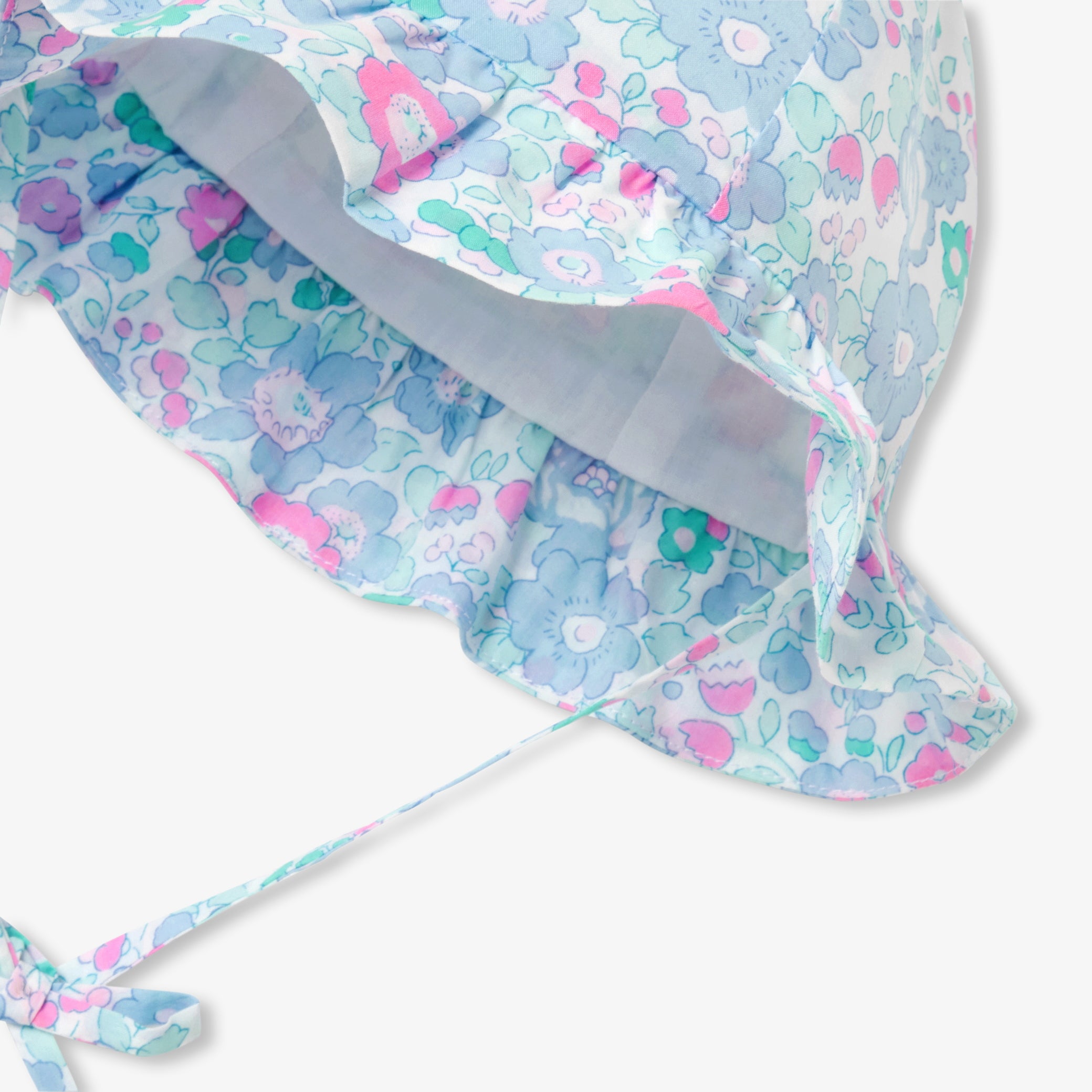Baby girl hat in Liberty fabric