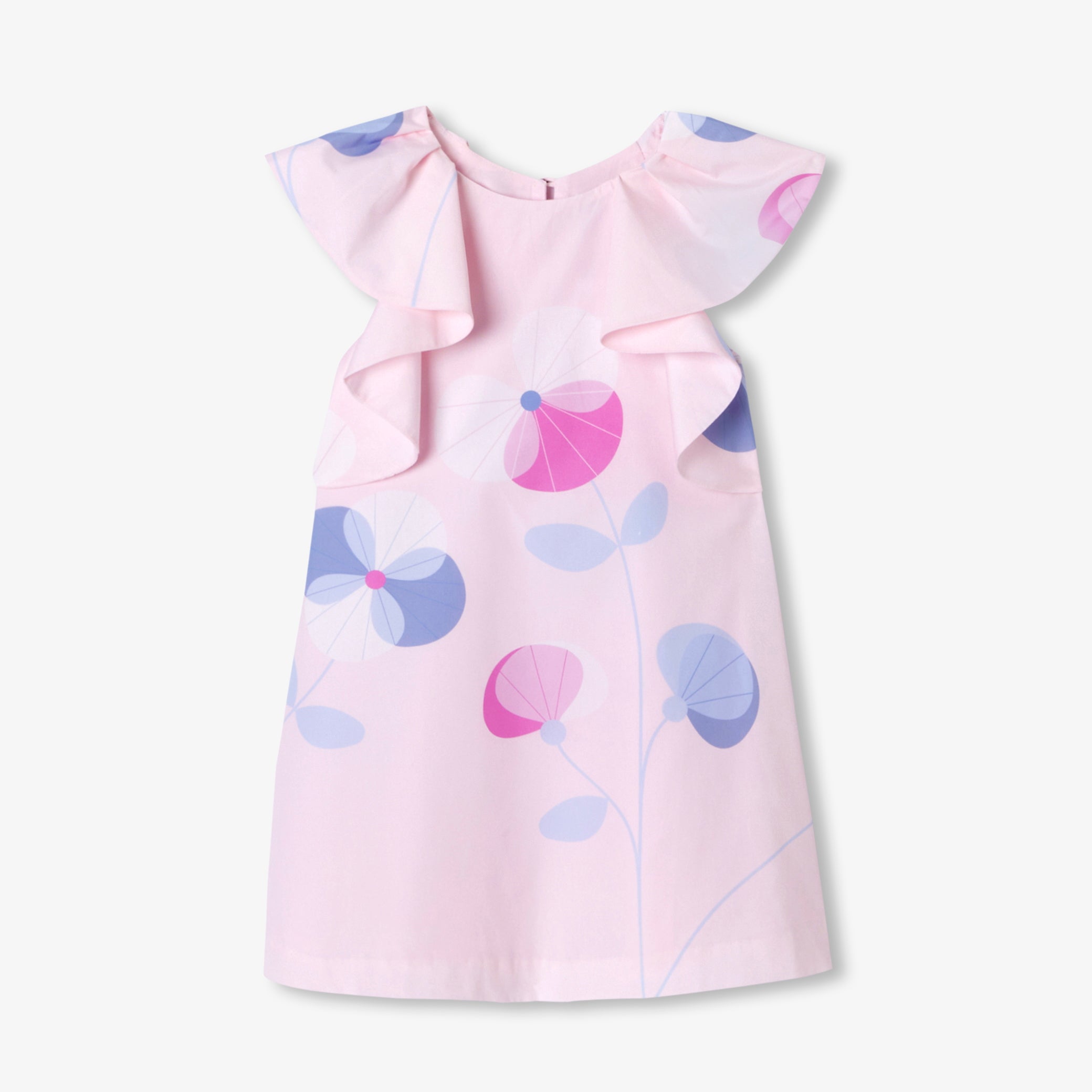Girls' poplin dress