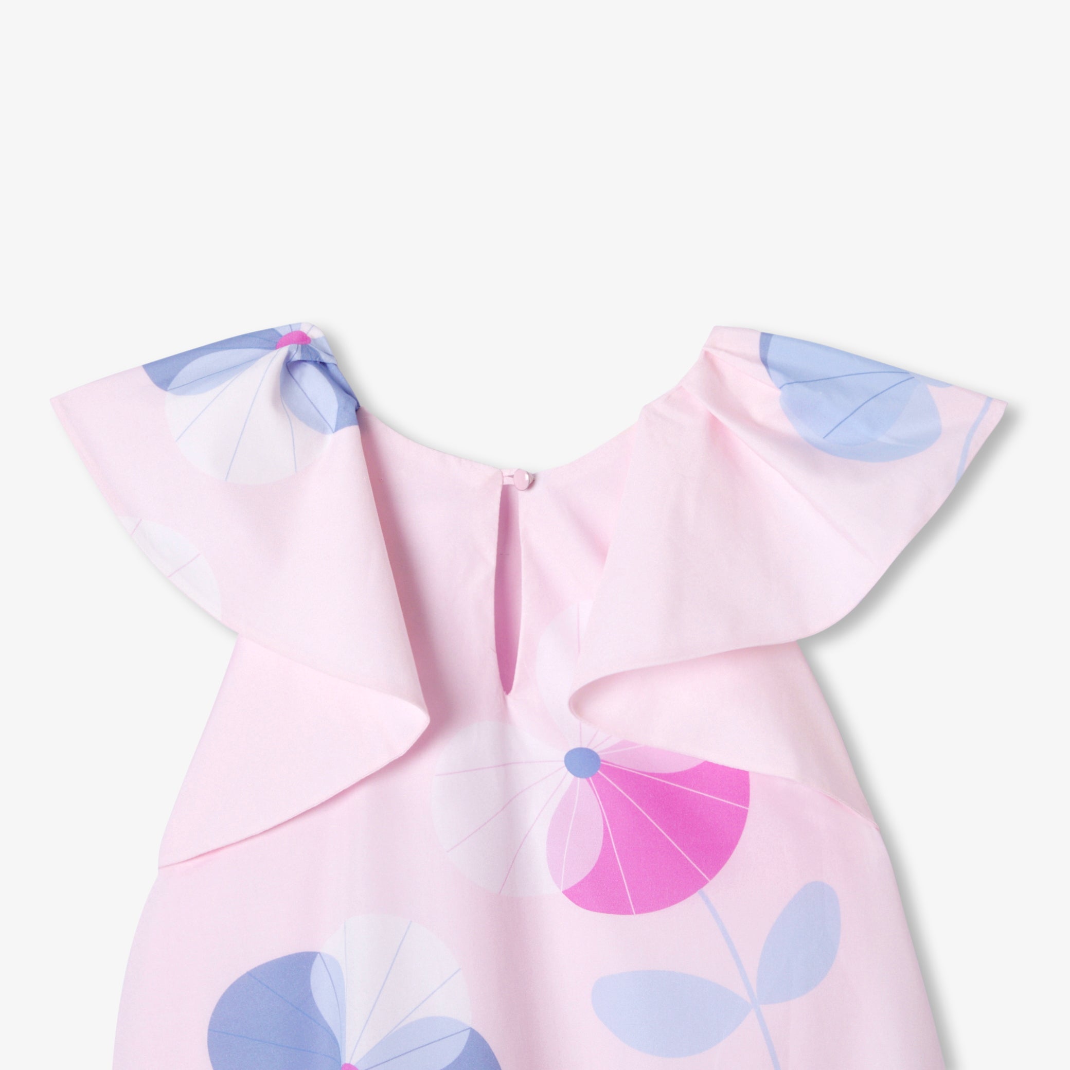 Girls' poplin dress