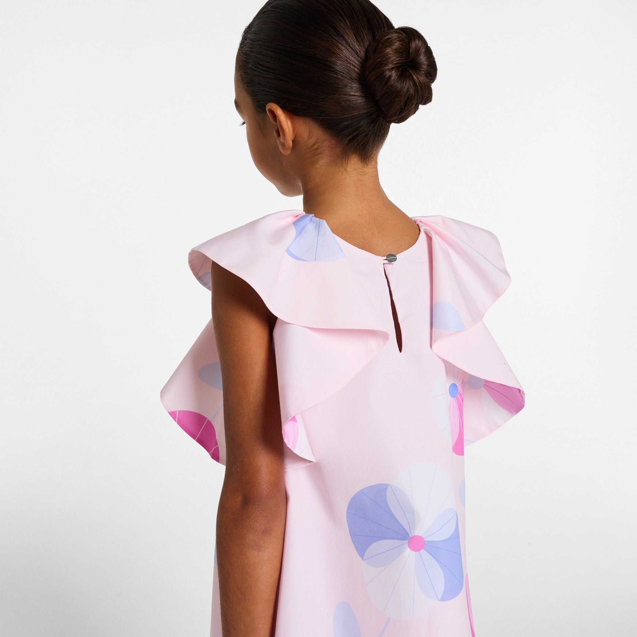 Girls' poplin dress