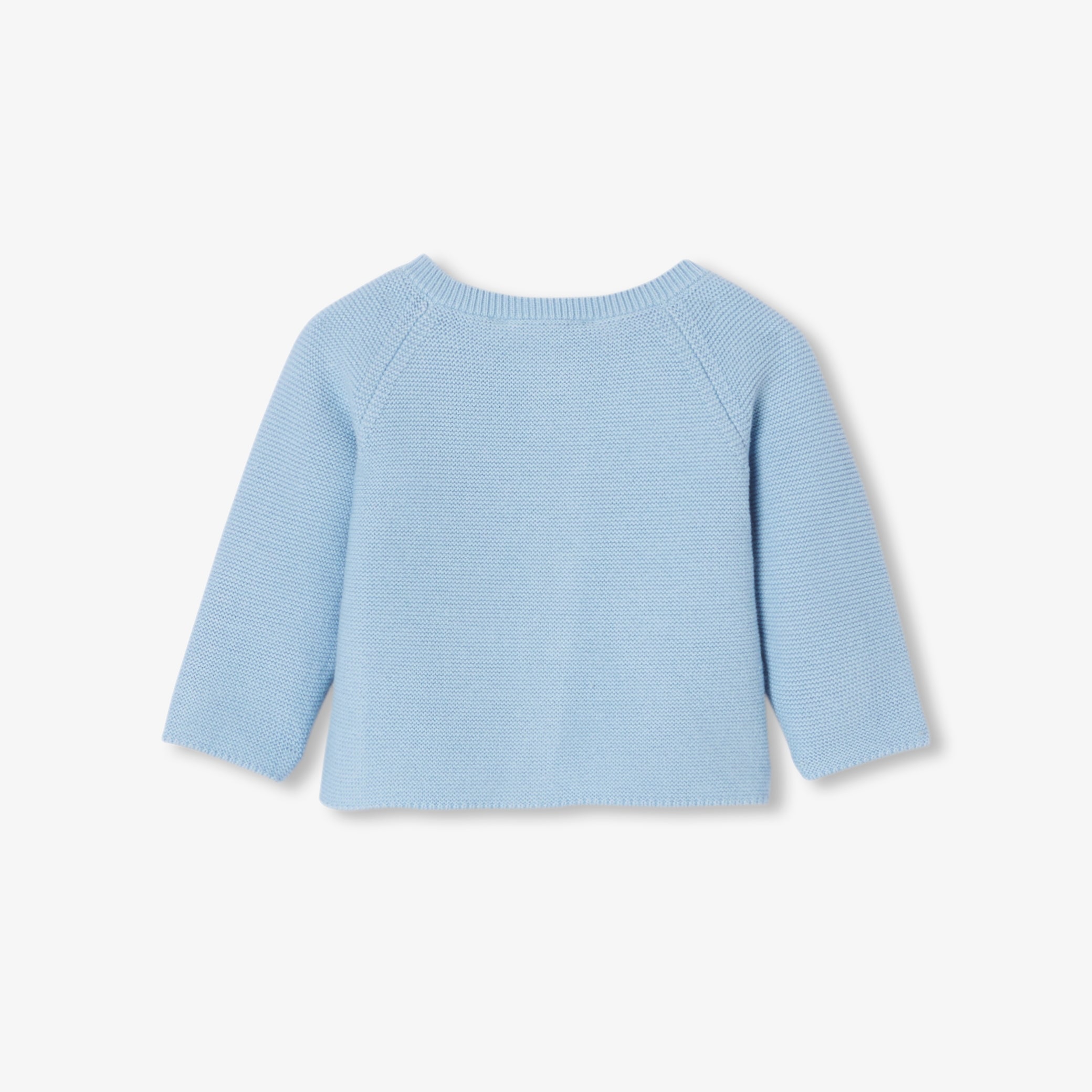 Baby boy garter stitch cardigan