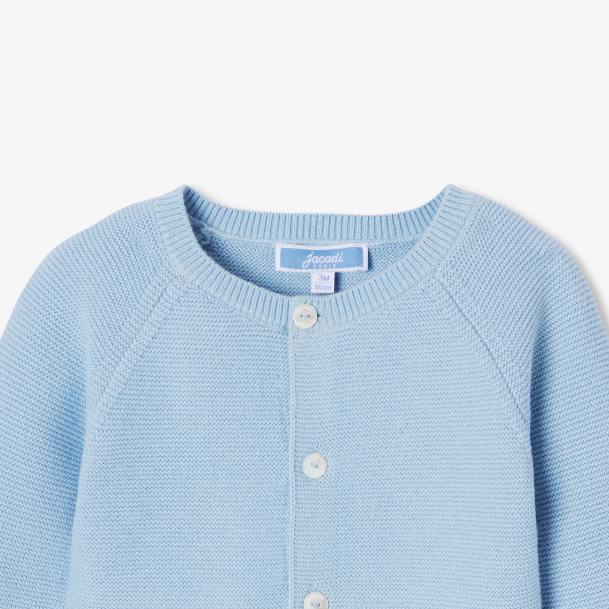 Baby boy garter stitch cardigan