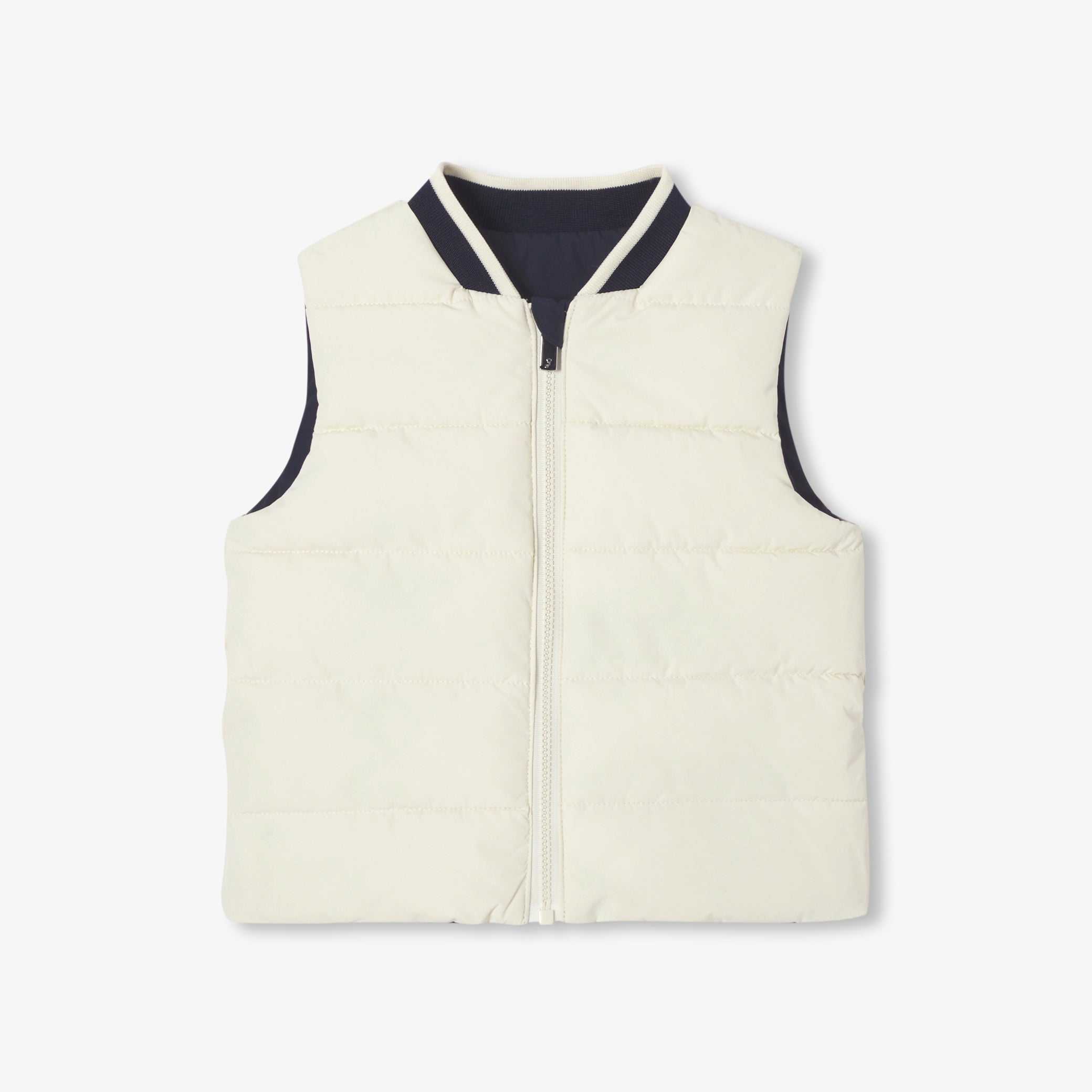 Baby boy reversible sleeveless padded jacket