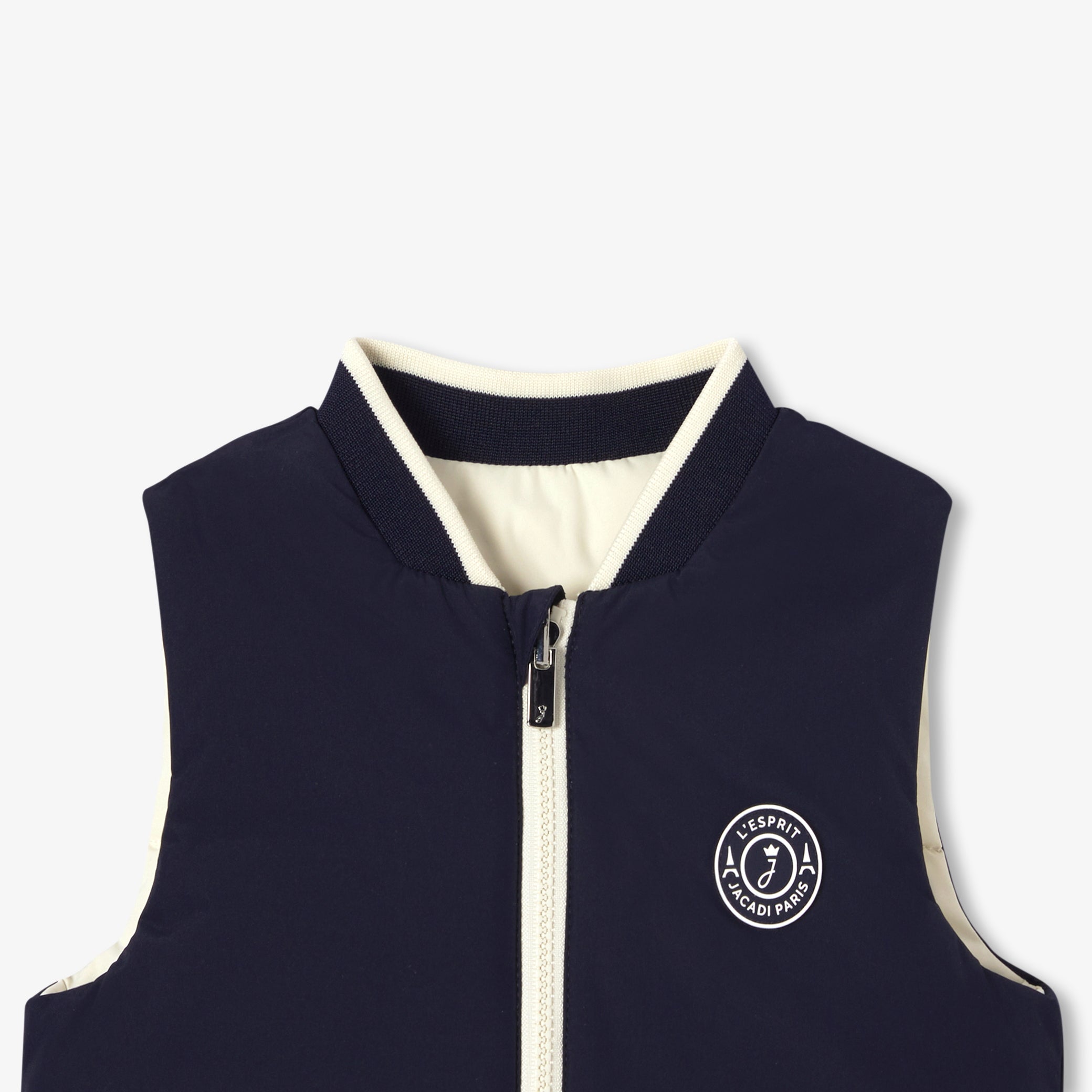 Baby boy reversible sleeveless padded jacket
