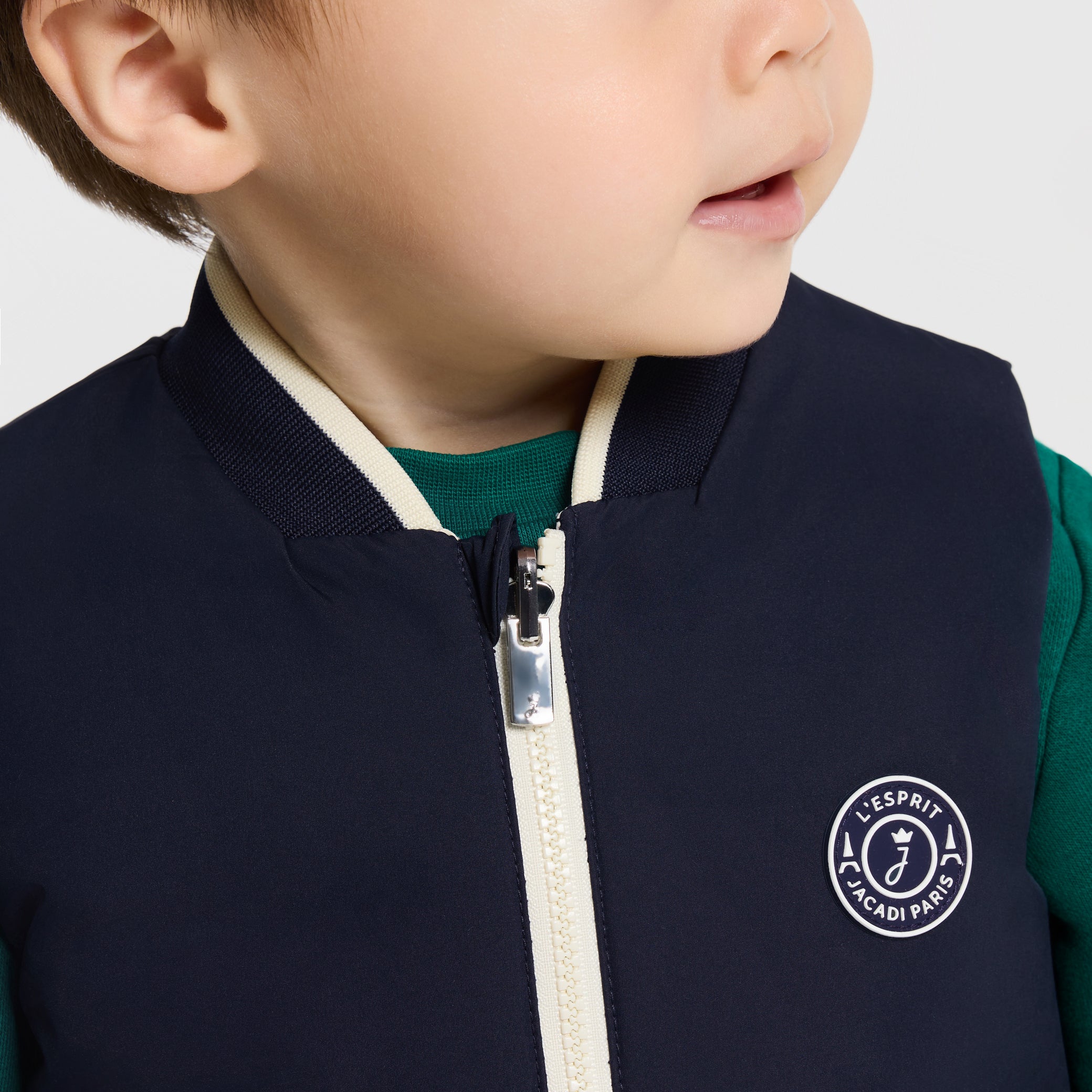 Baby boy reversible sleeveless padded jacket