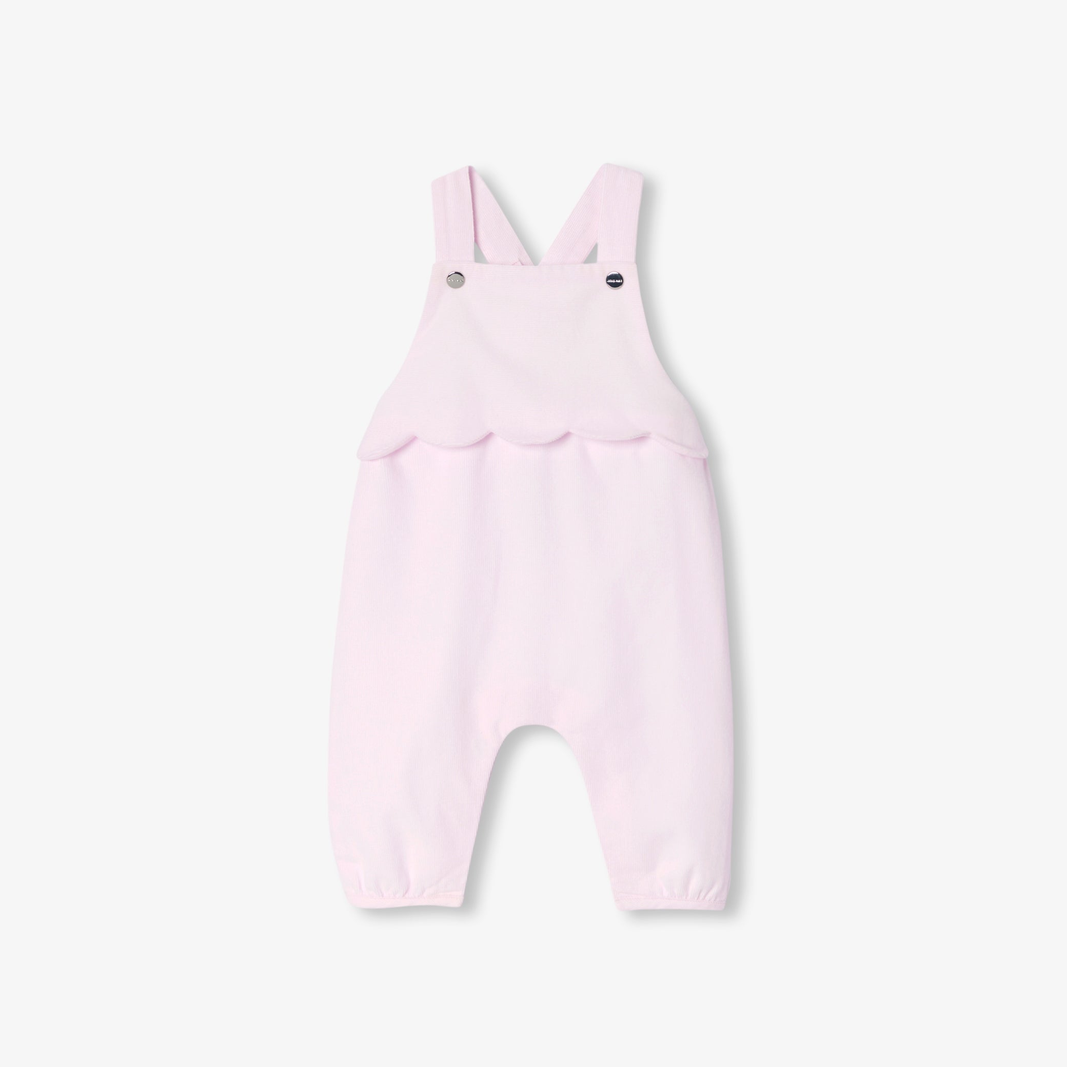 Baby girl velvet overalls