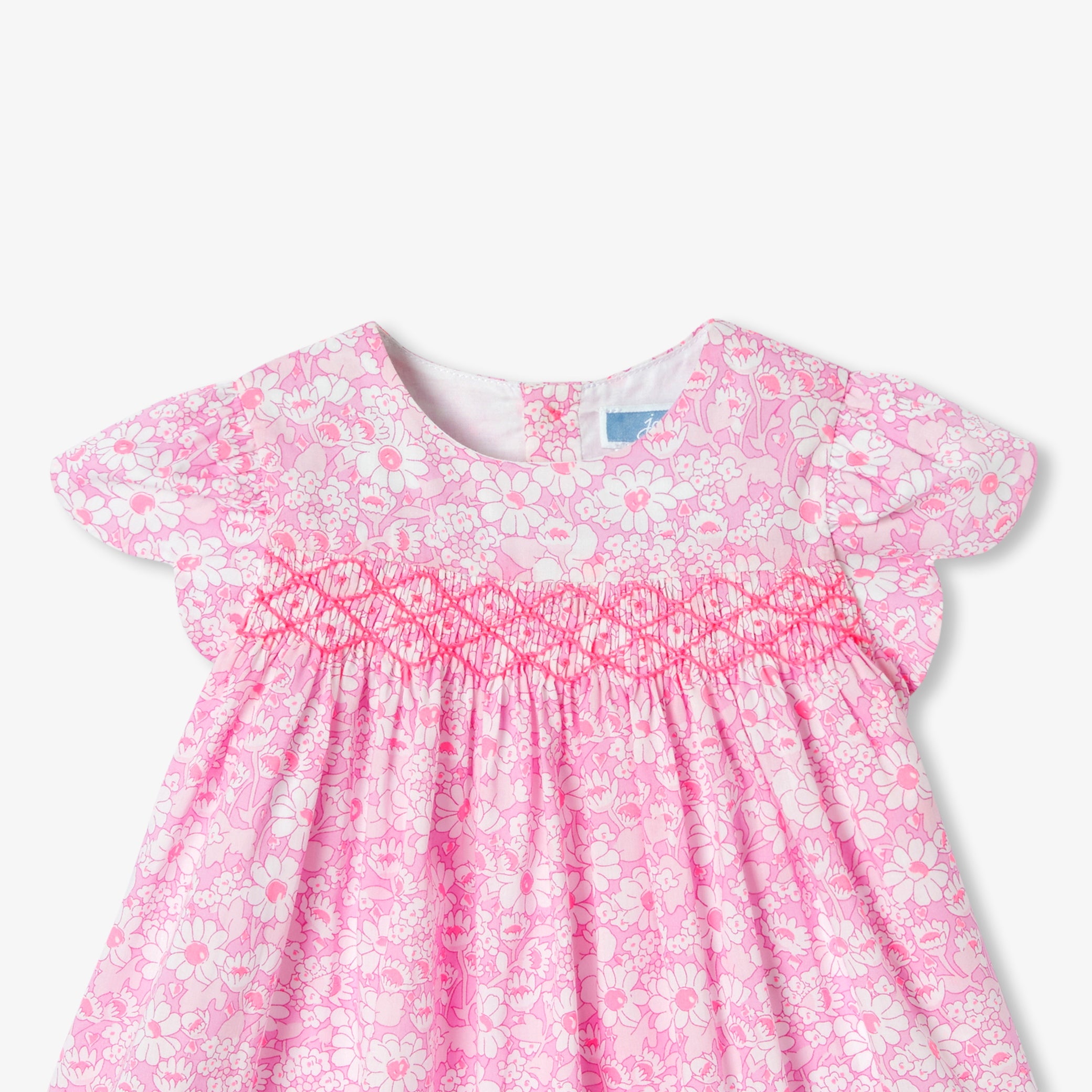 Baby girl short-sleeved Liberty fabrics dress