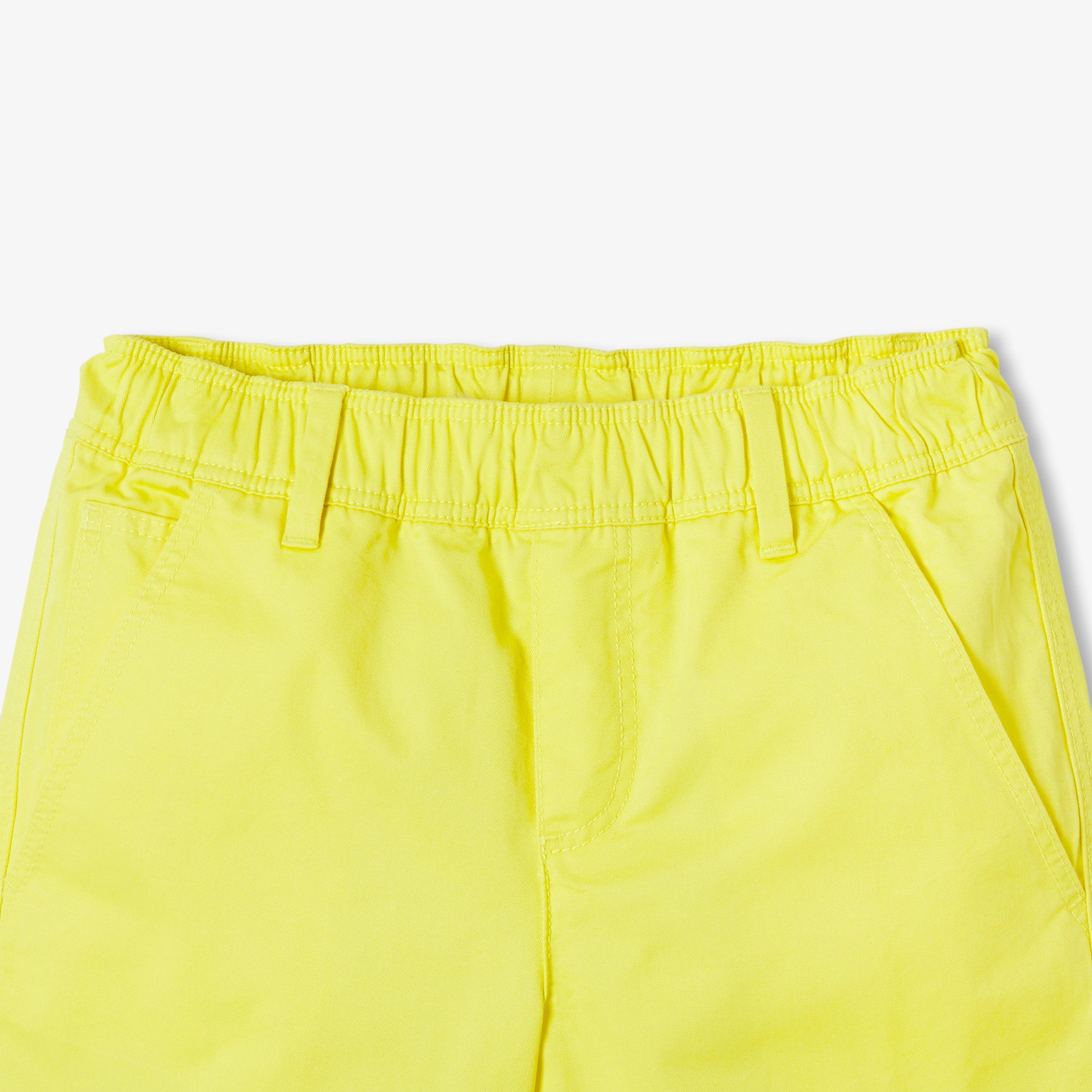 Boys' cotton twill Bermuda shorts
