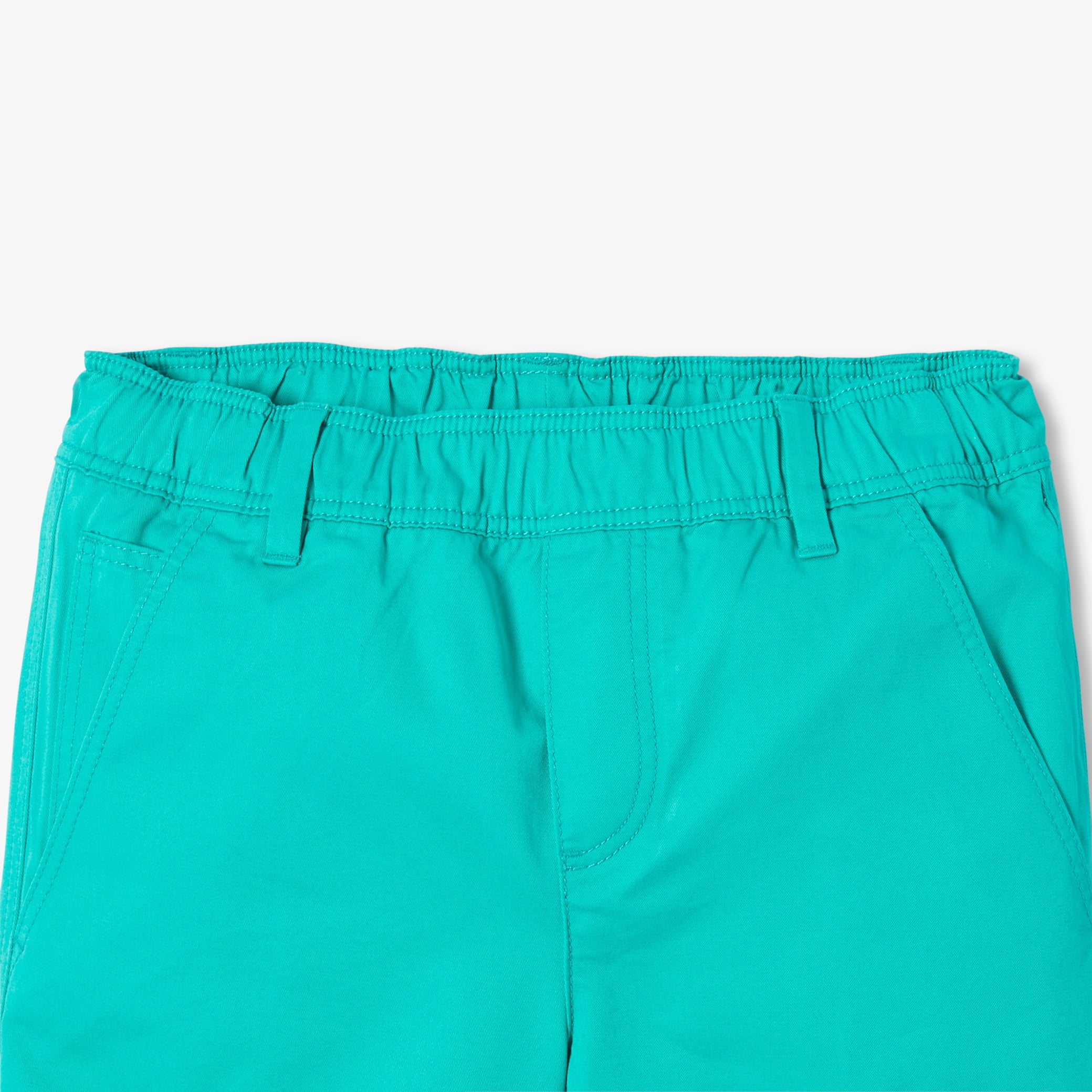 Boys' cotton twill Bermuda shorts