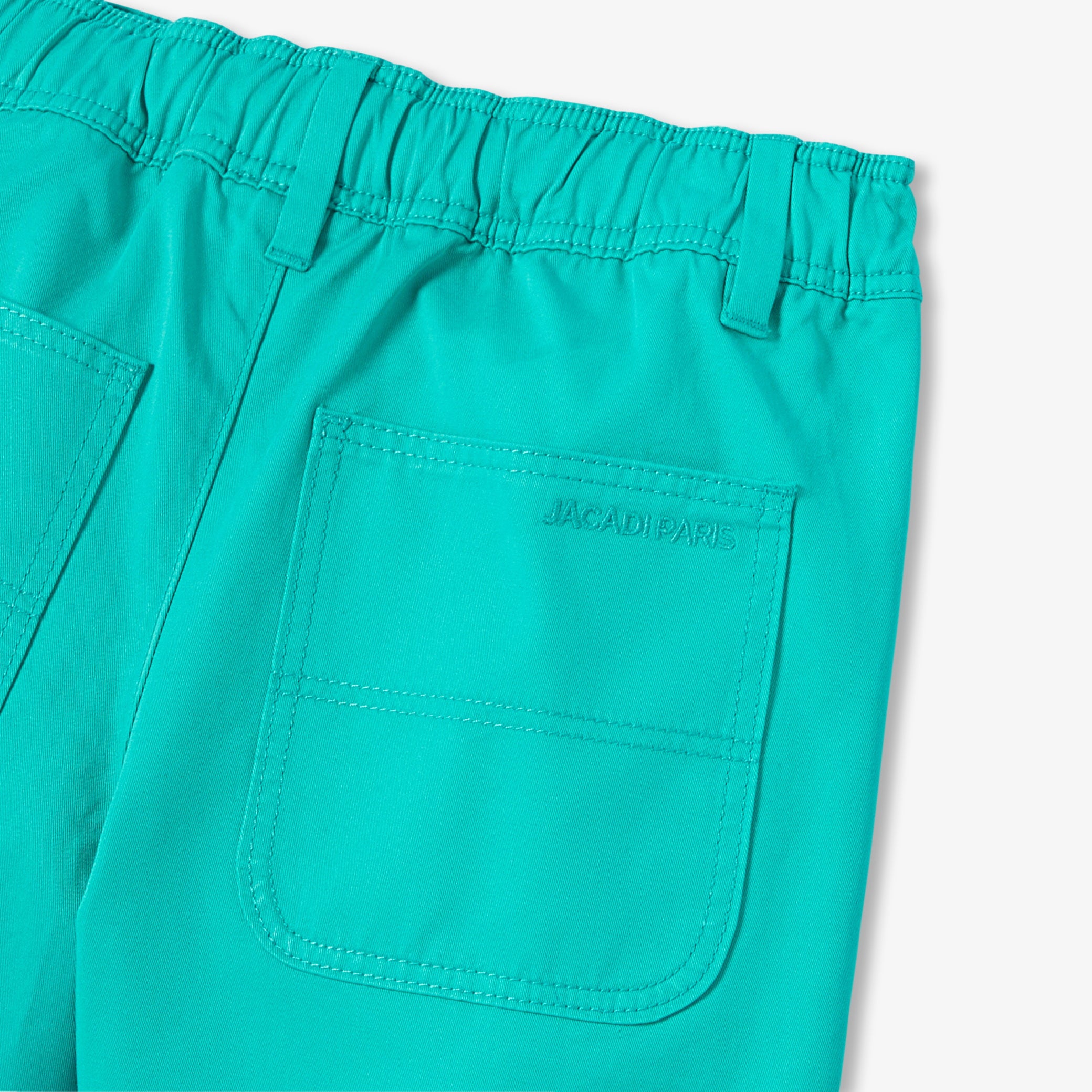 Boys' cotton twill Bermuda shorts