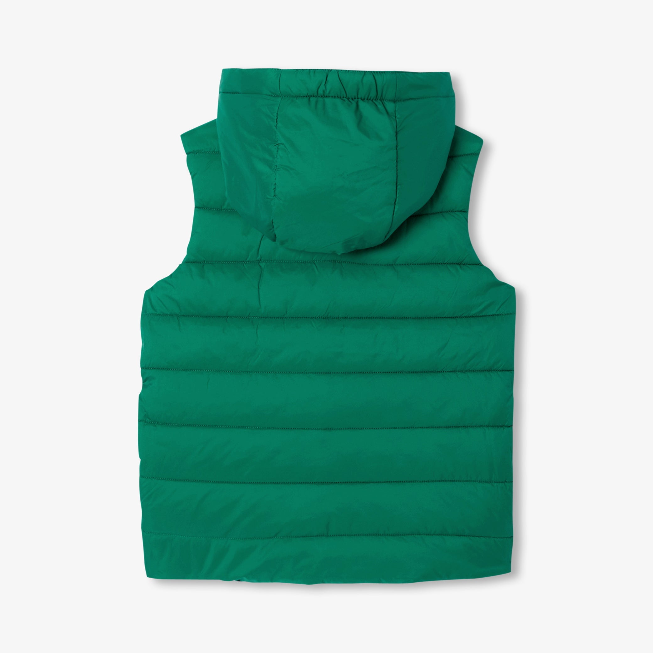 Boy reversible sleeveless padded jacket