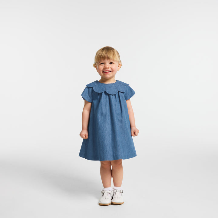 Baby girl chambray dress
