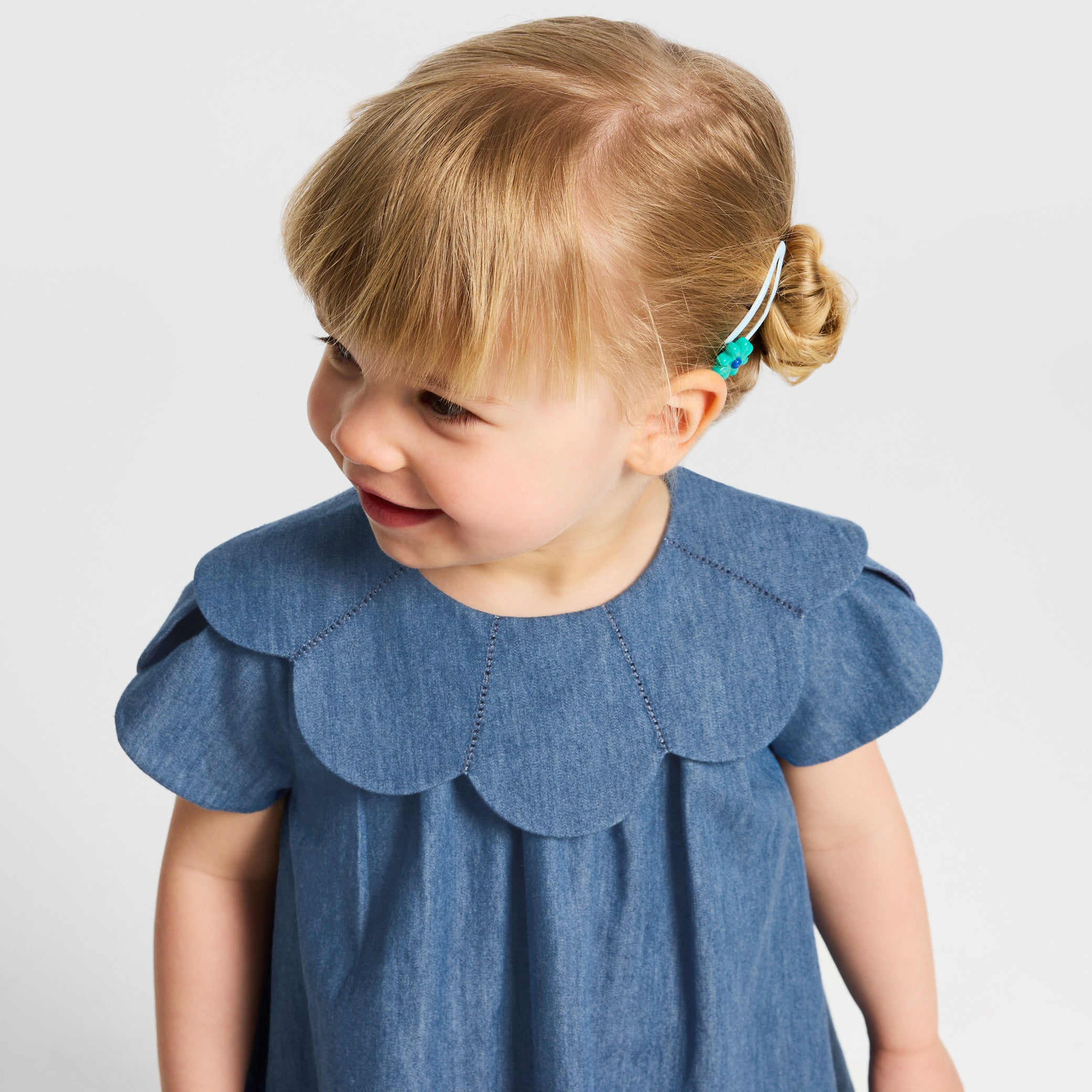 Baby girl chambray dress