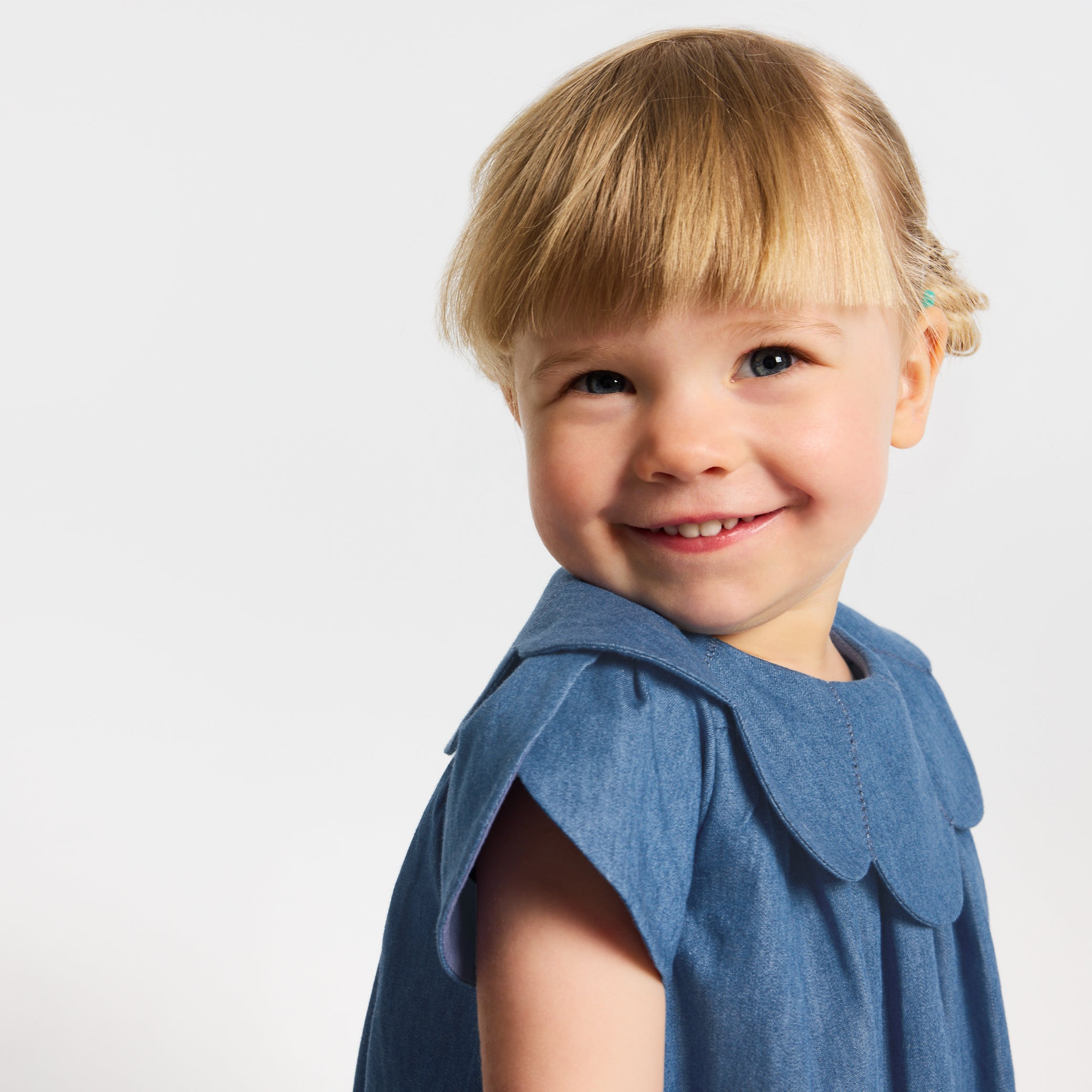 Baby girl chambray dress