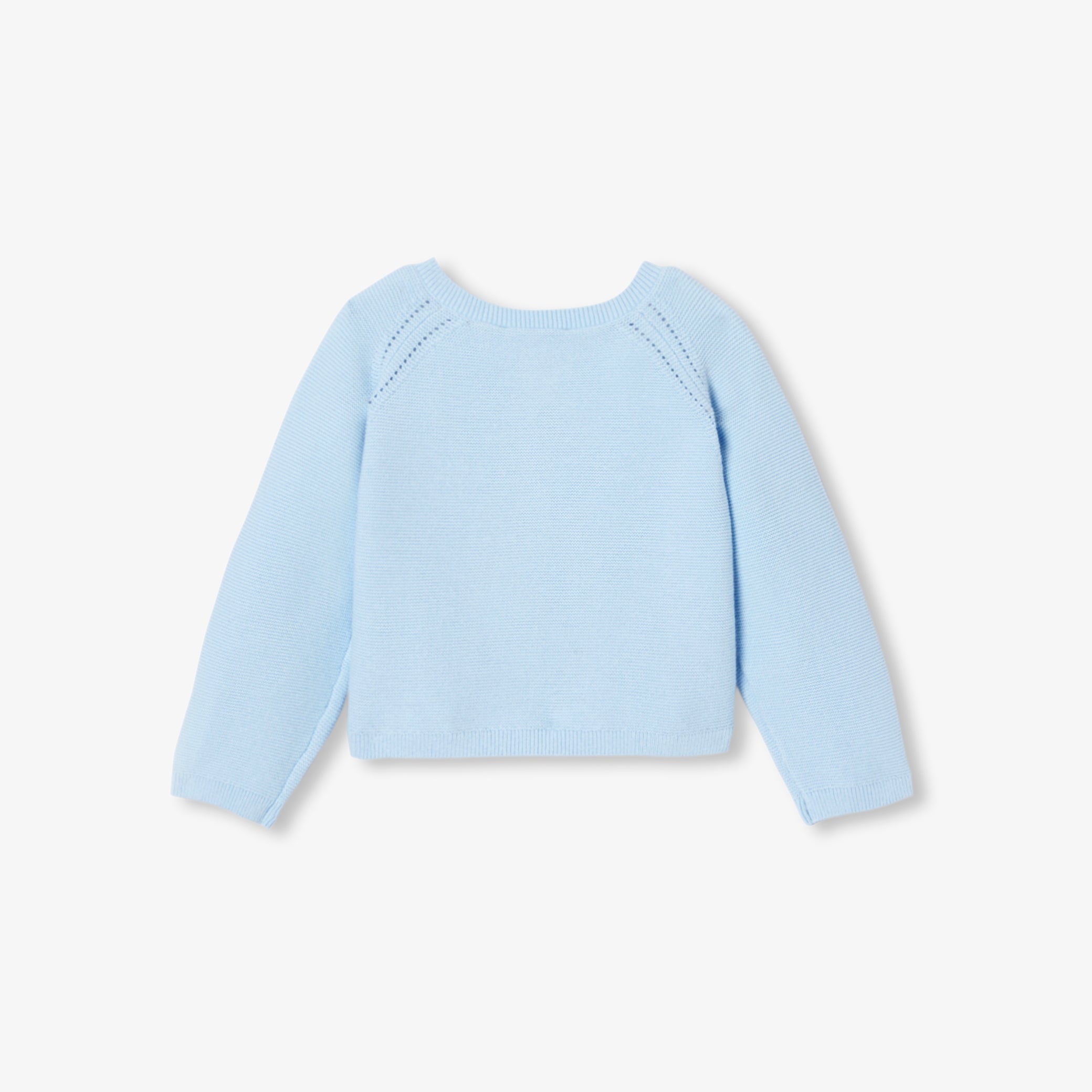 Baby girl garter stitch cardigan