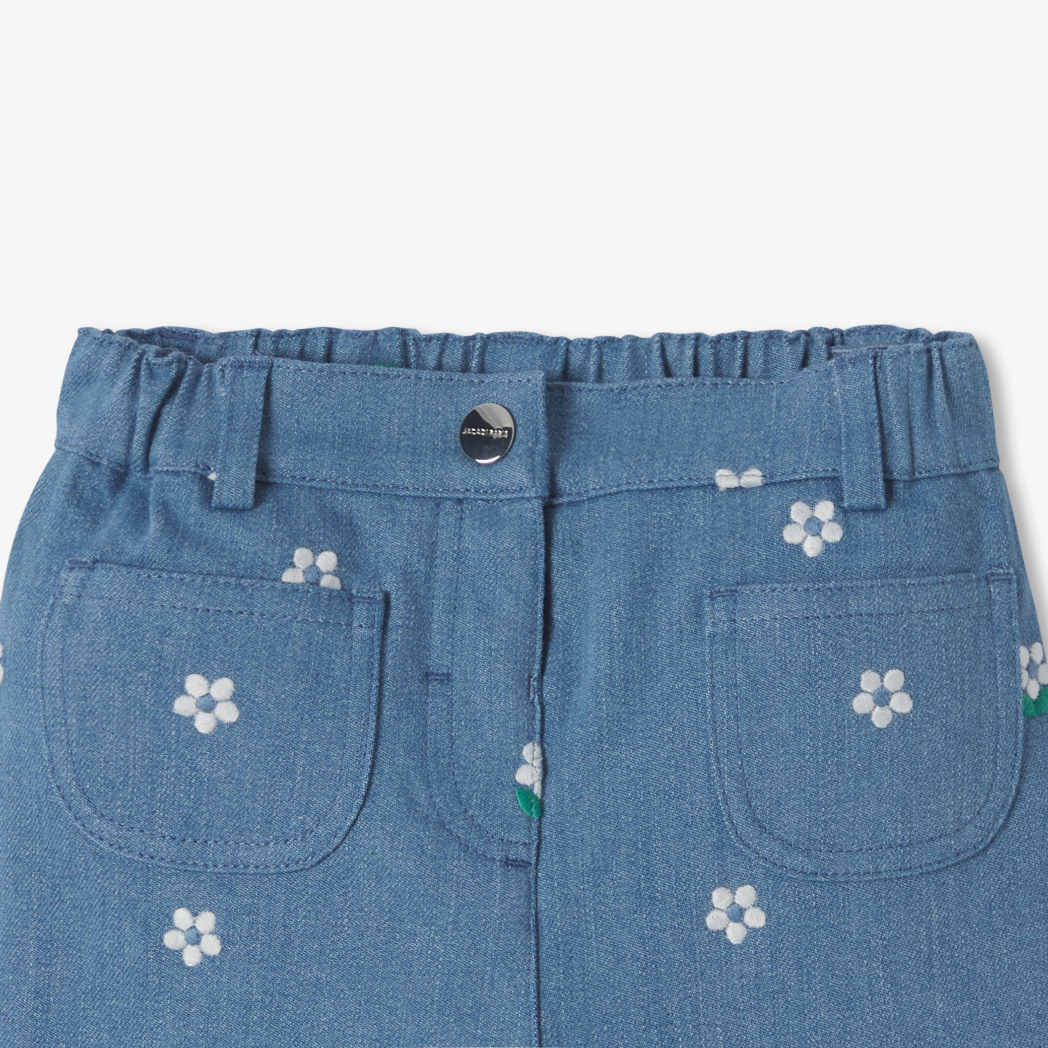 Baby girl embroidered jeans