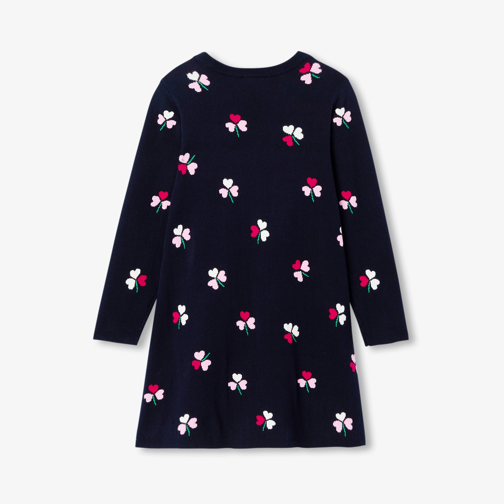 Girl long-sleeved knitted dress