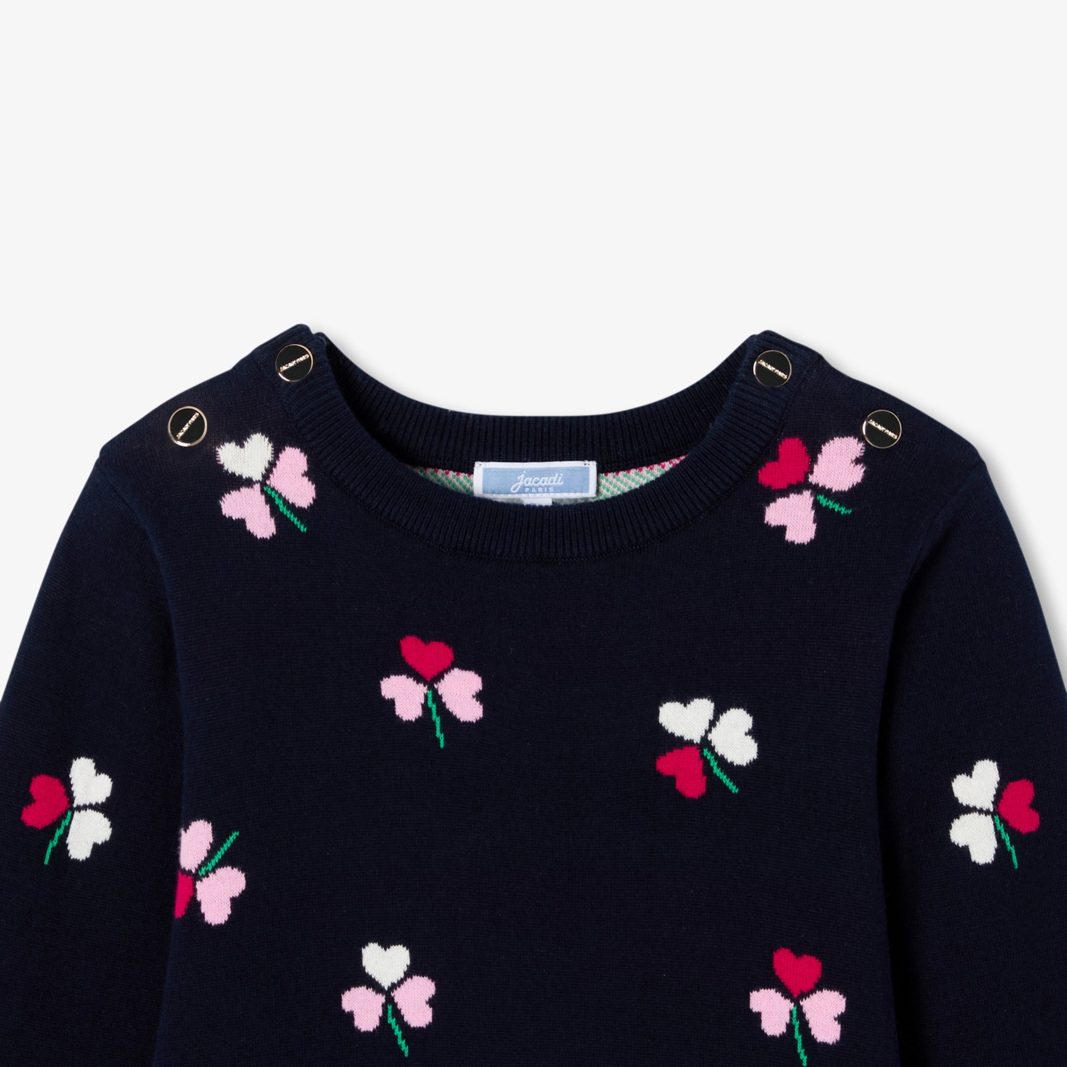 Girl long-sleeved knitted dress