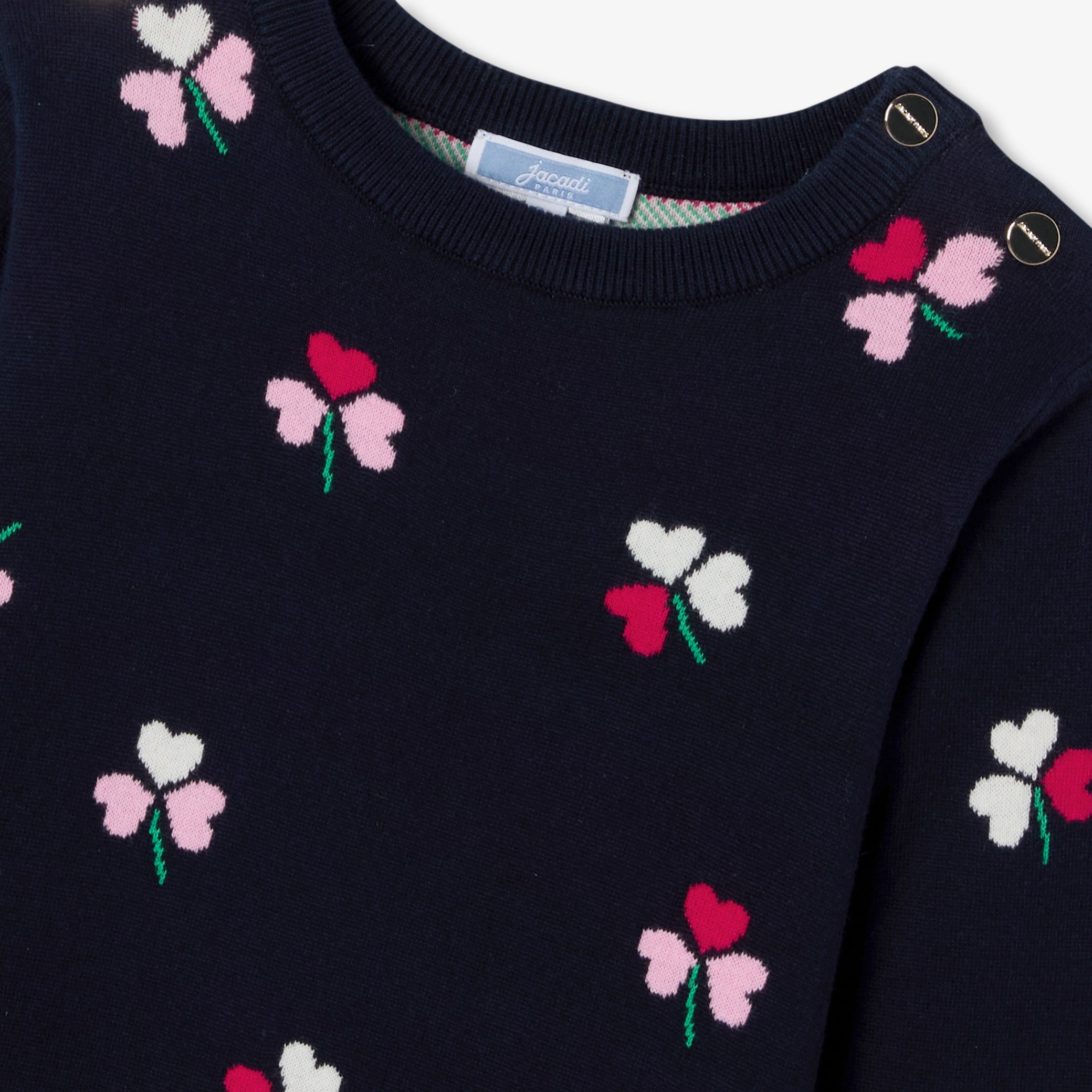 Girl long-sleeved knitted dress