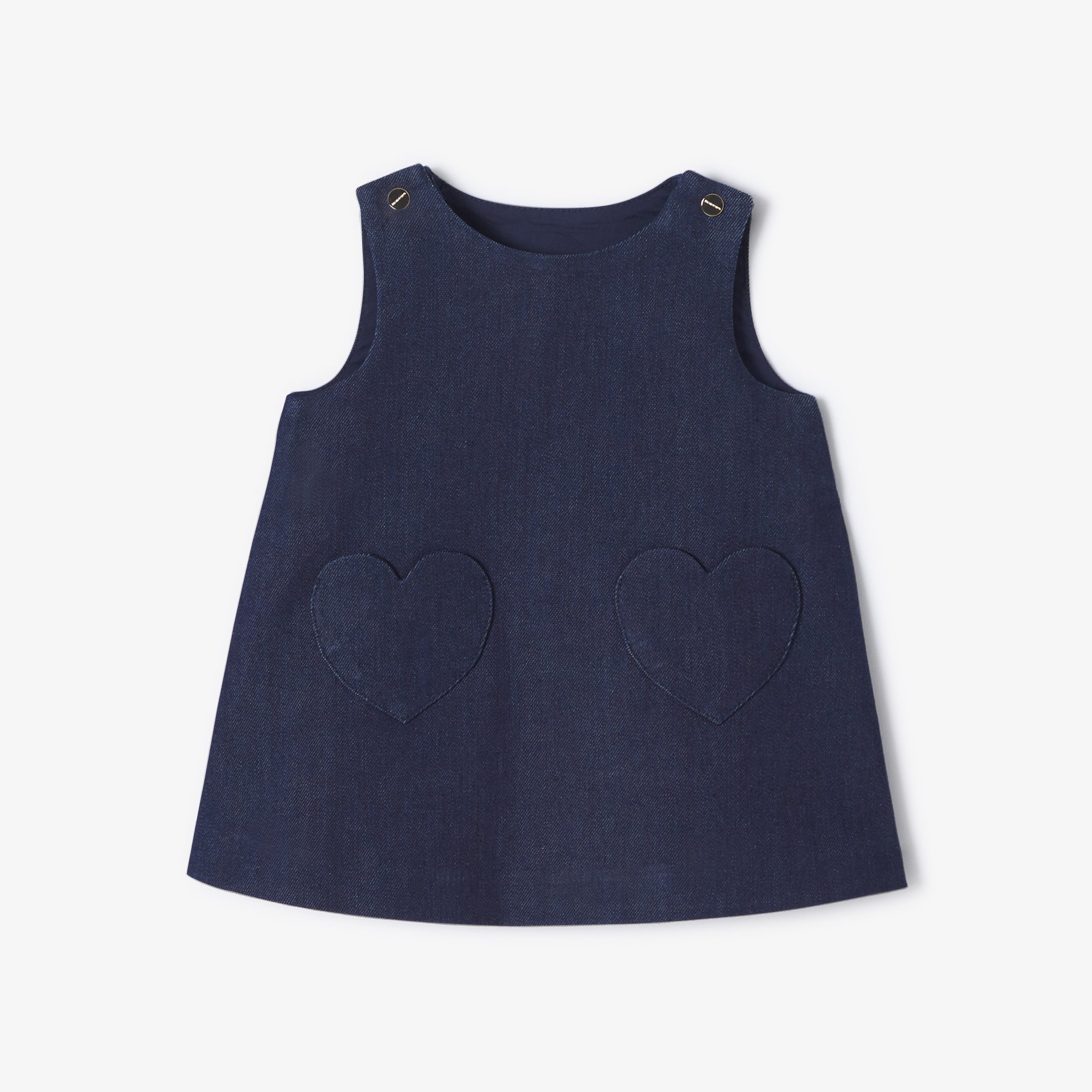 Baby girl denim pinafore dress