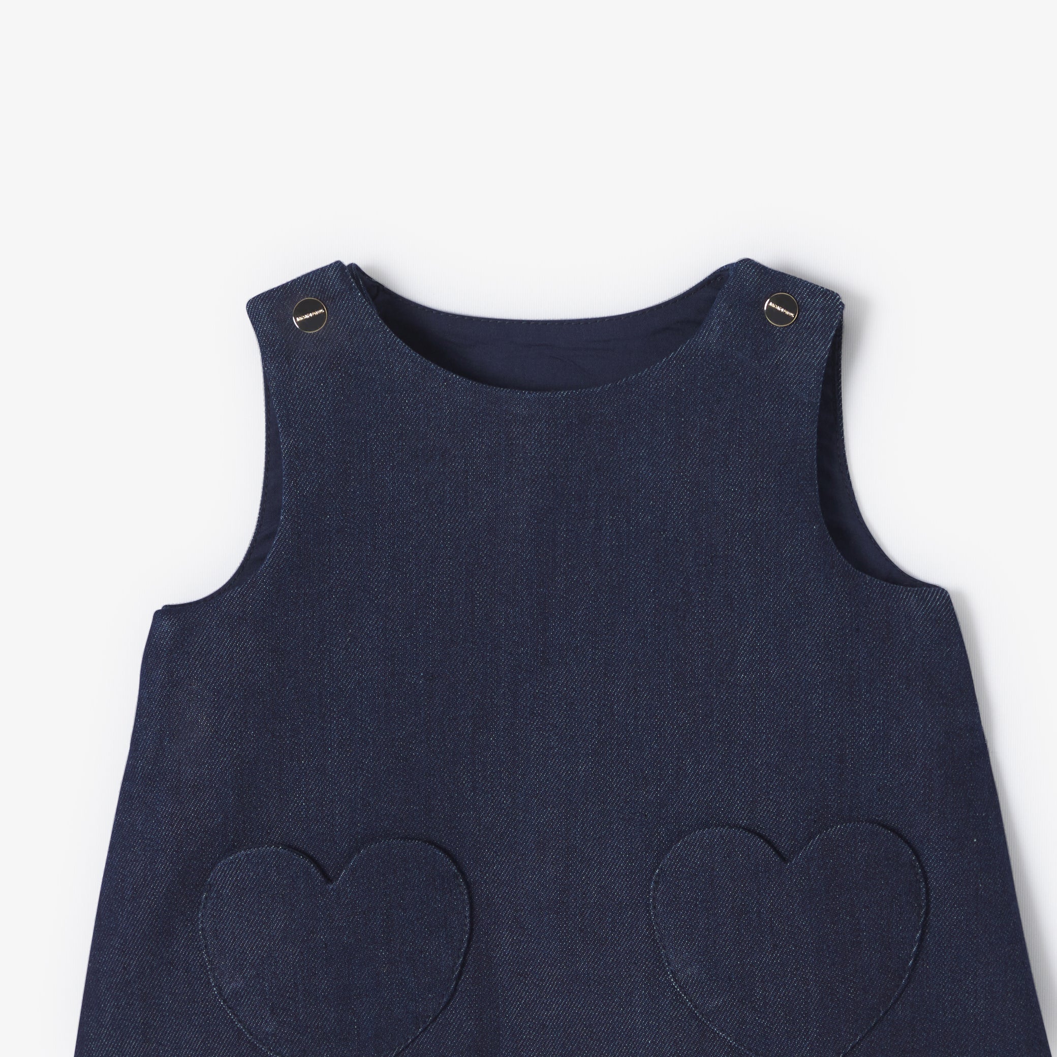 Baby girl denim pinafore dress