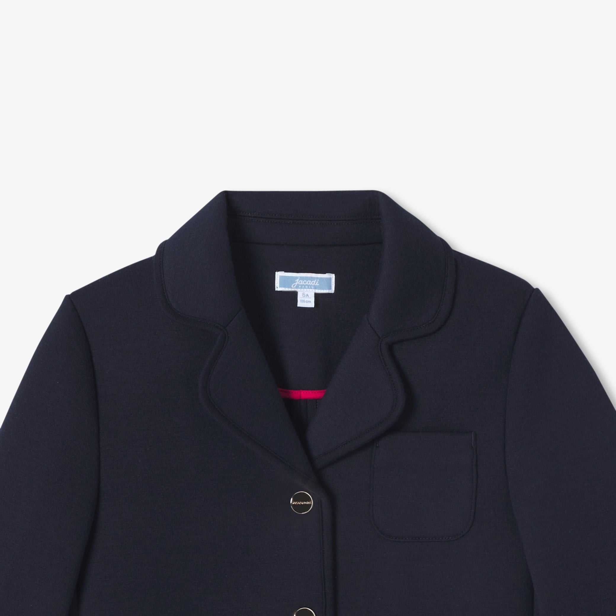 Girl fitted jersey jacket