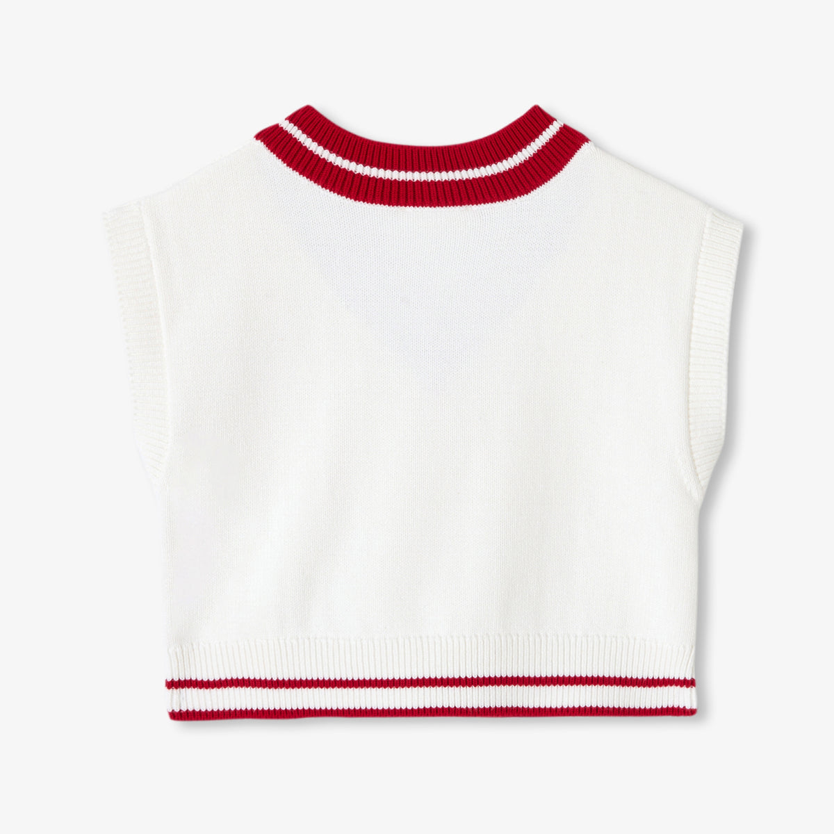 Girl sleeveless cotton jumper