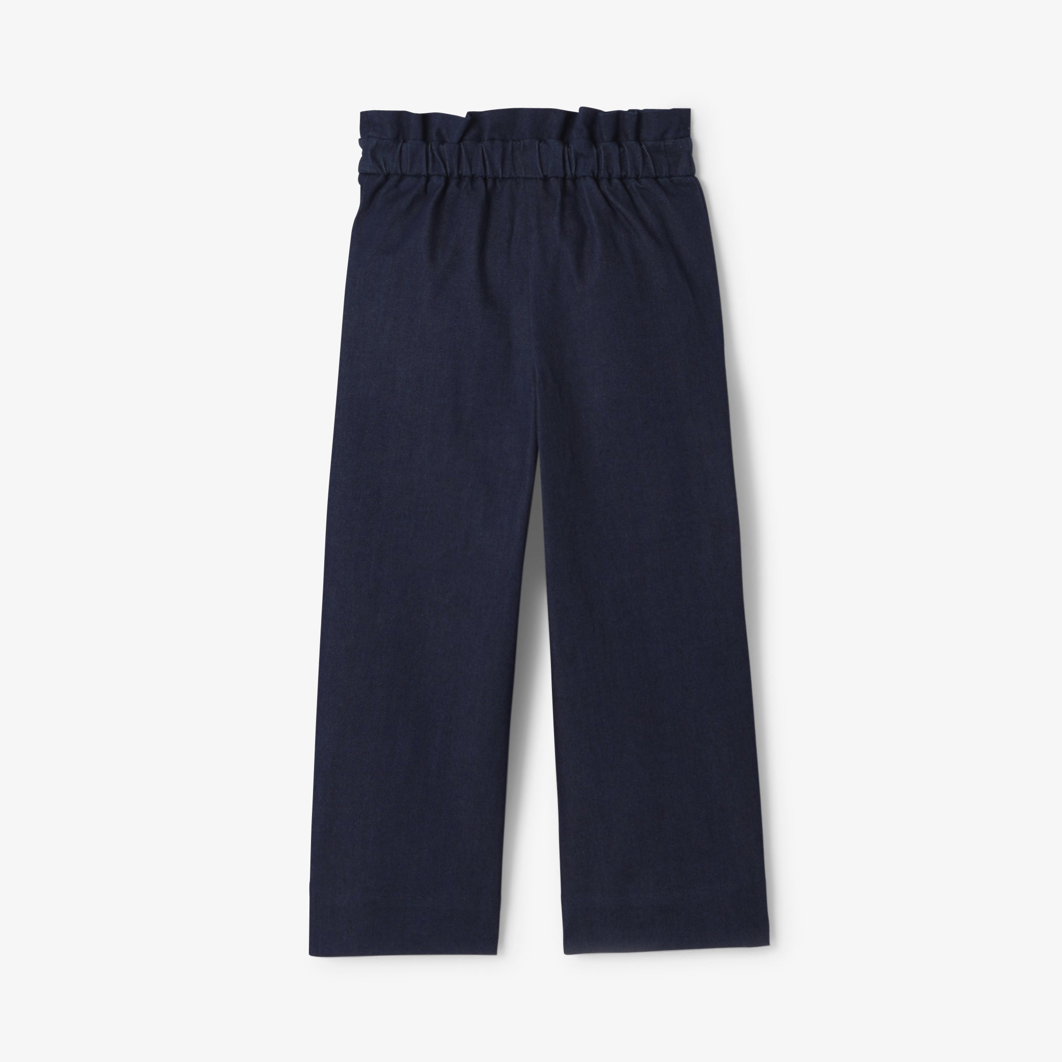 Girl wide-leg jeans in raw denim