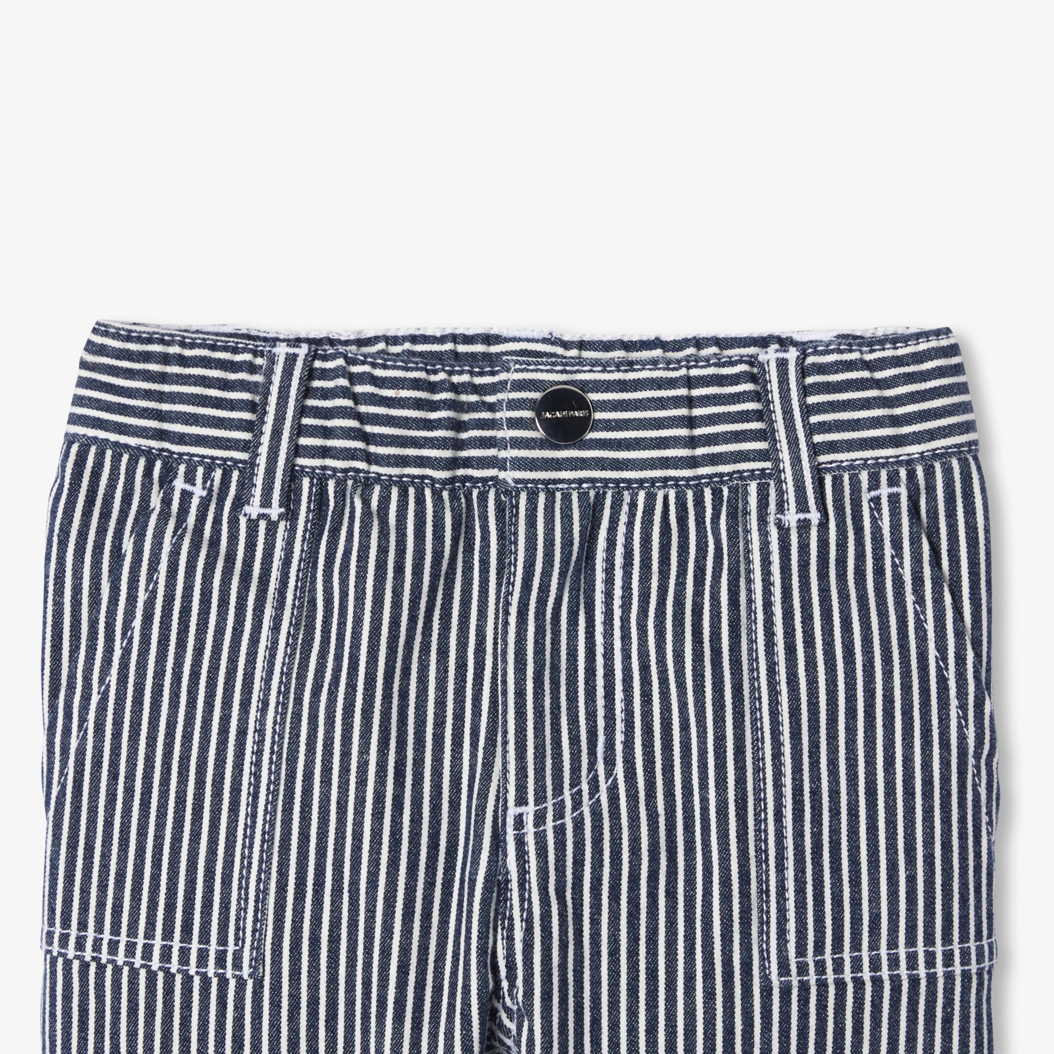 Baby striped twill pants