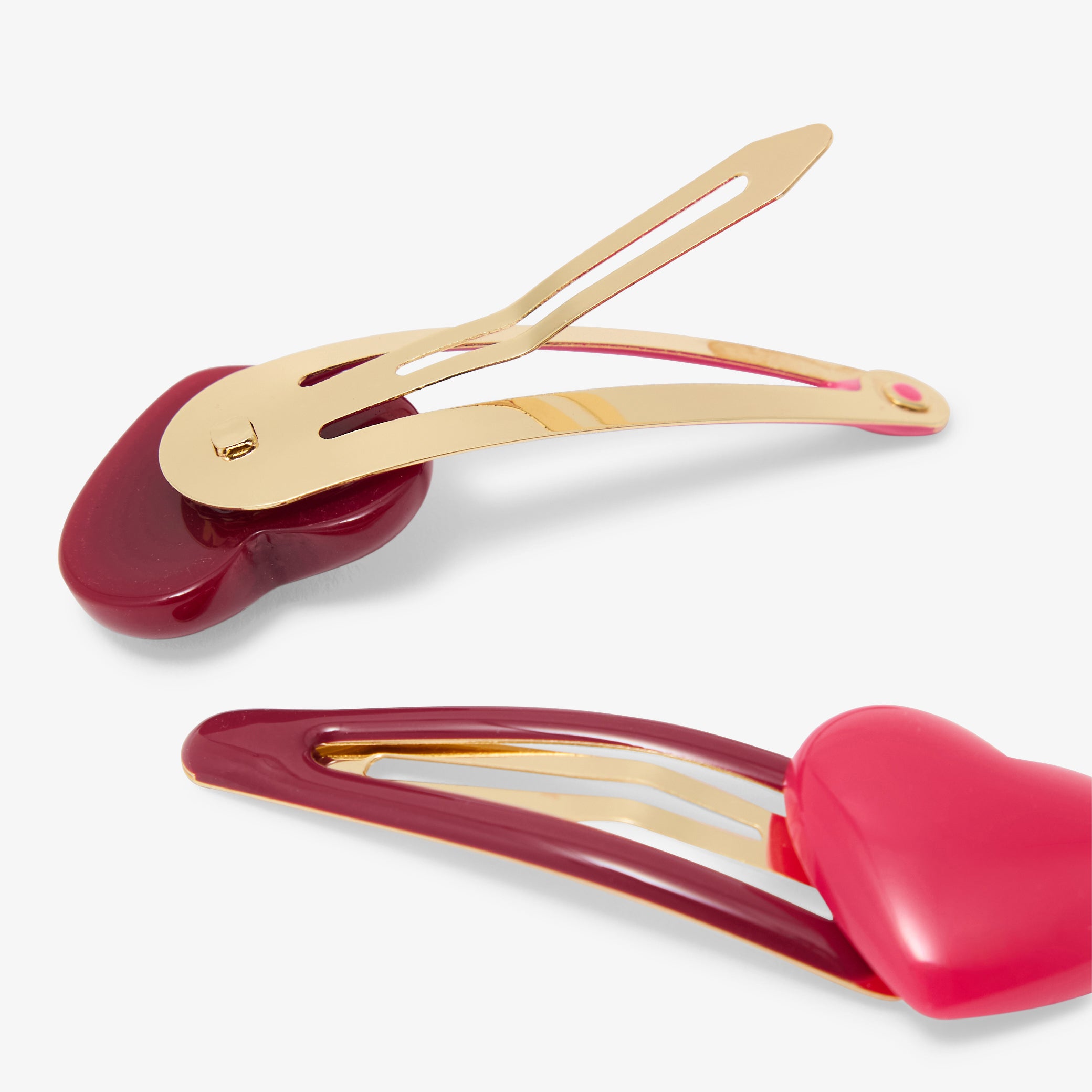 Girl snap hair clip duo