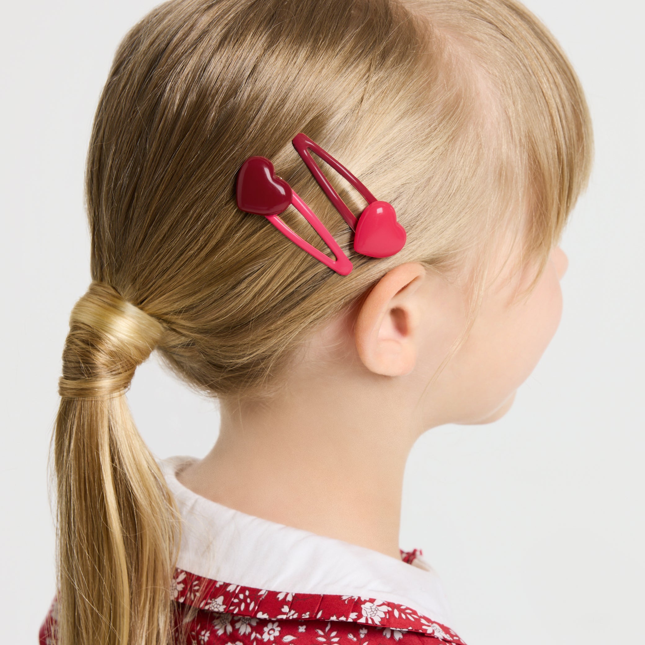 Girl snap hair clip duo