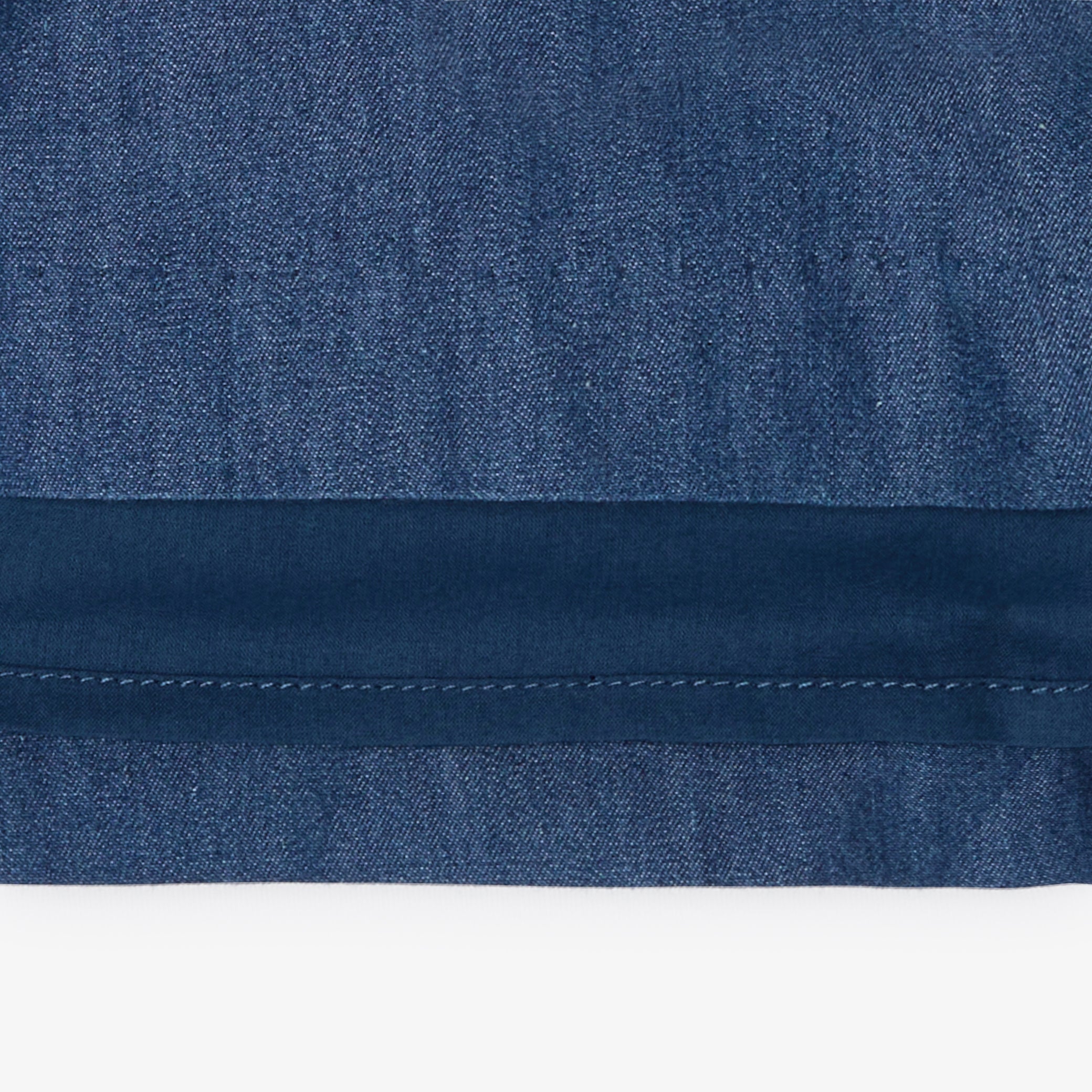 Baby girl dress in lightweight denim