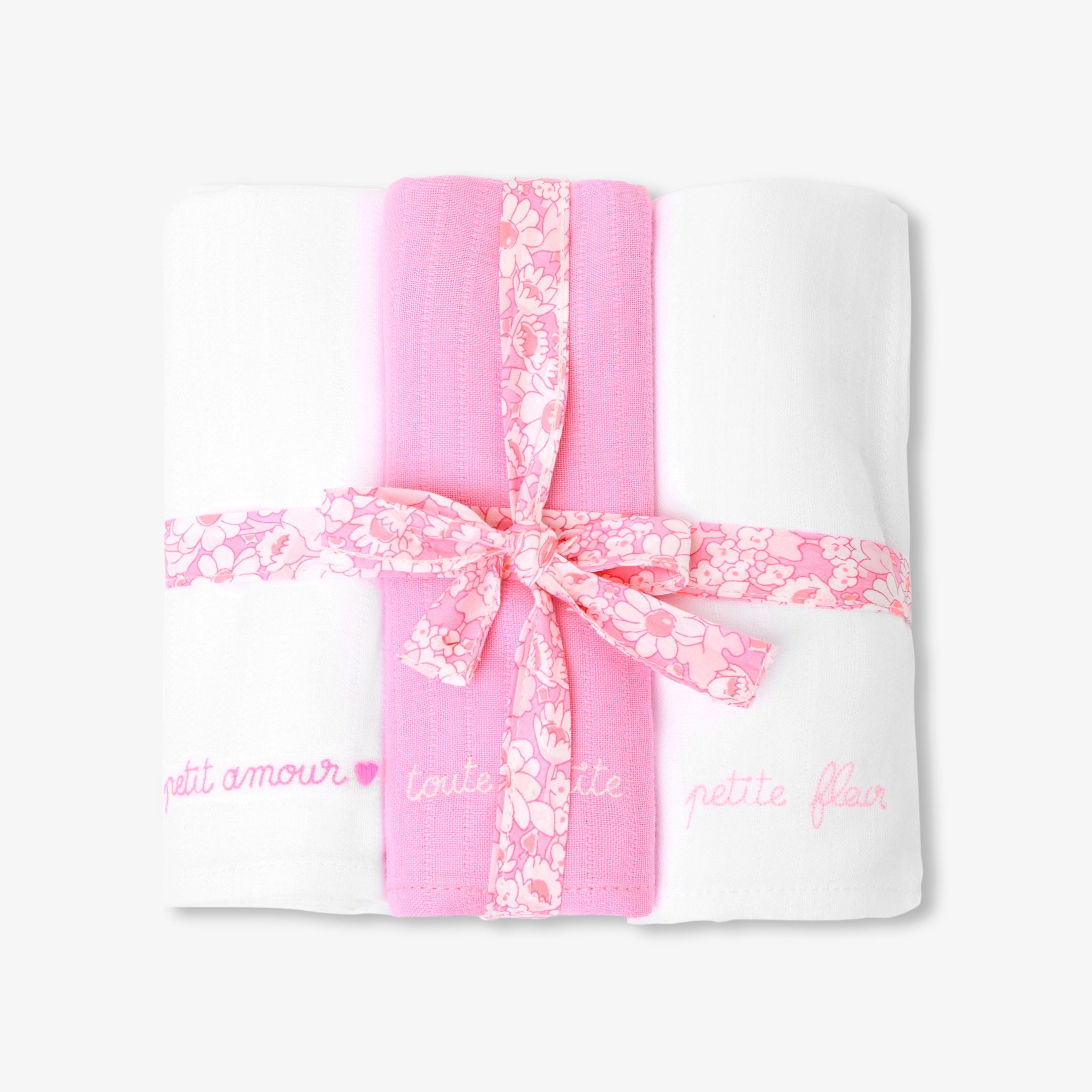 Set of 3 cotton swaddling clothes