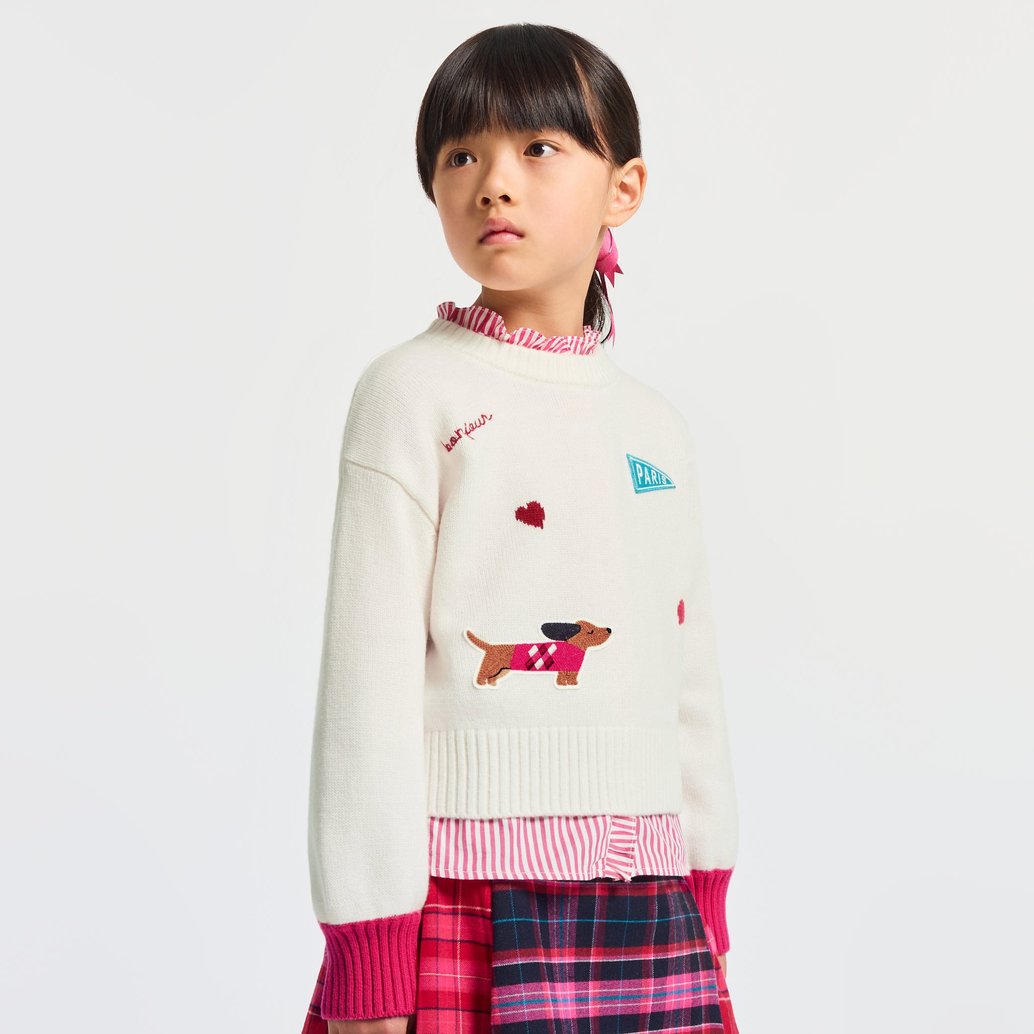 Girl wool blend jumper