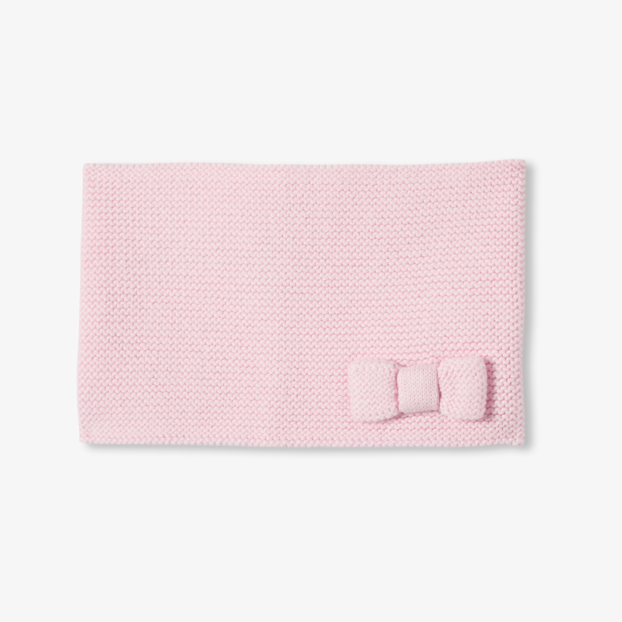 Baby girl garter stitch snood